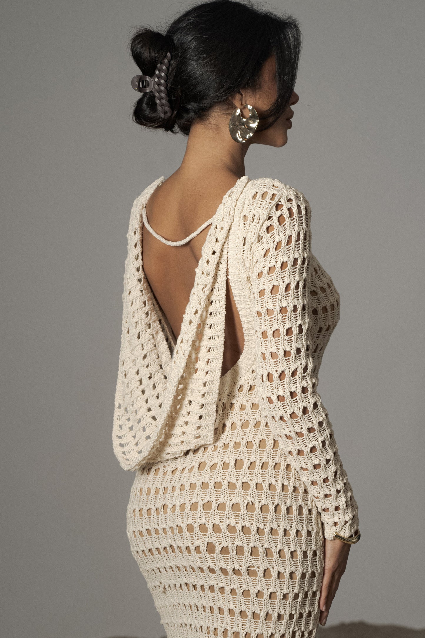 Milk Serene Wonders Crochet Dress JLUXLABEL