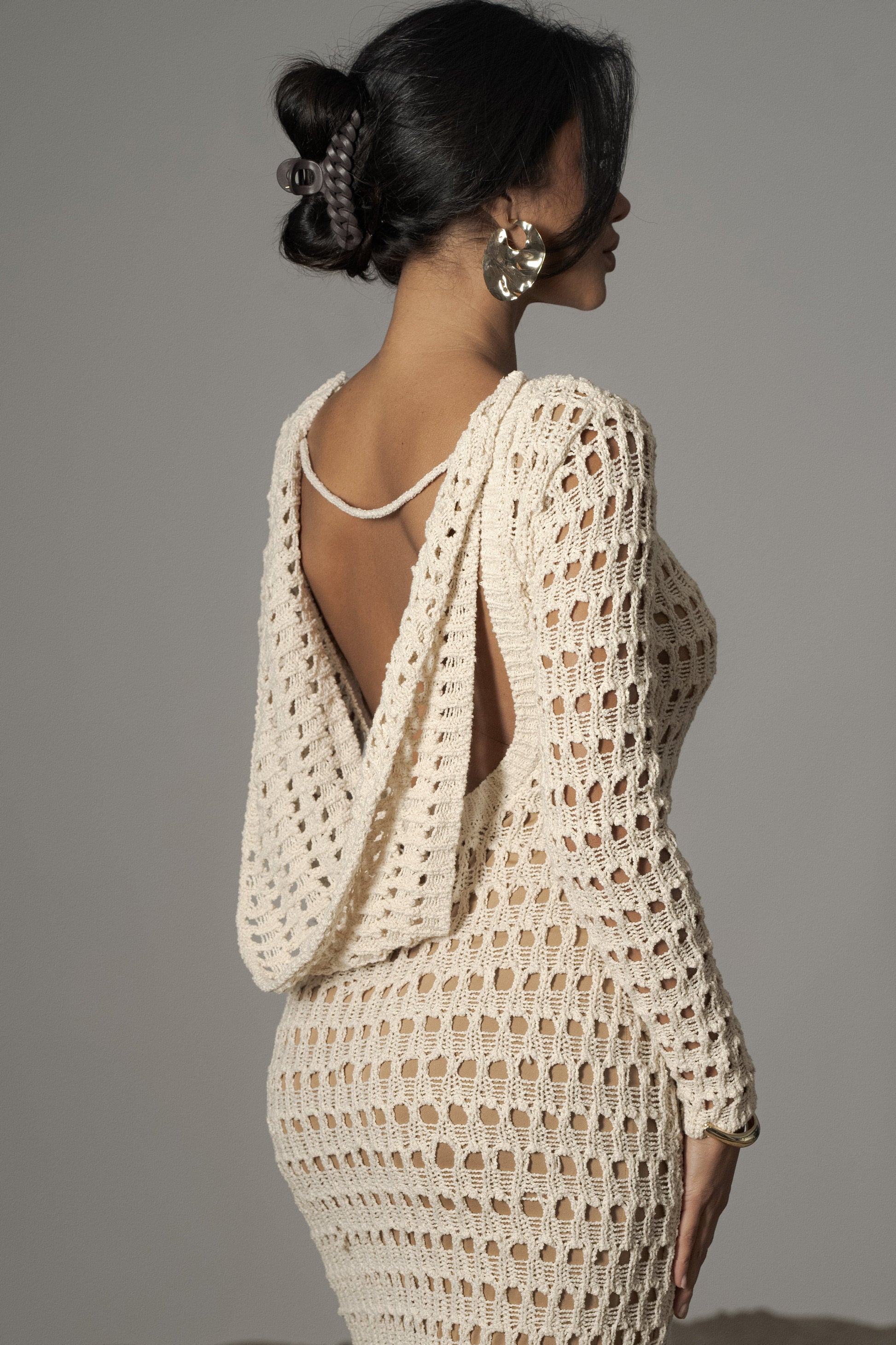 Milk Serene Wonders Crochet Dress JLUXLABEL