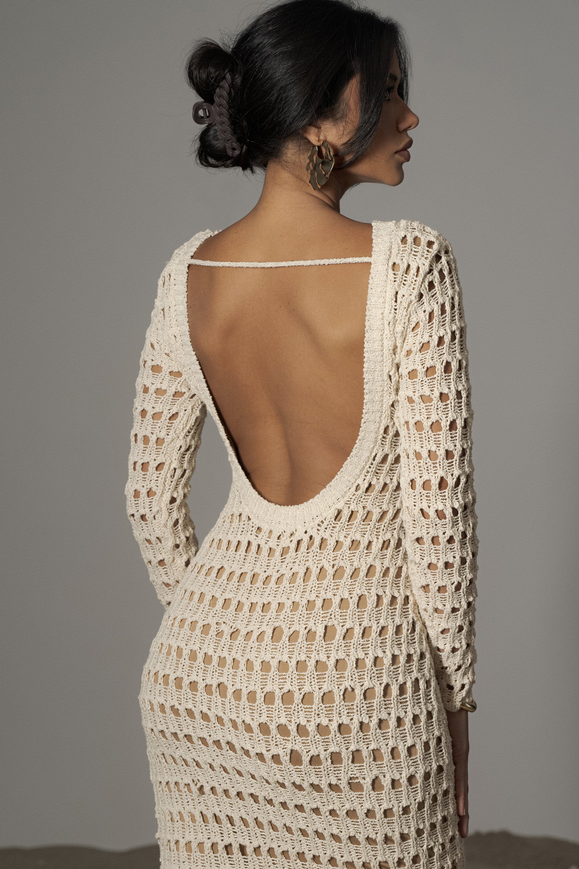 Milk Serene Wonders Crochet Dress JLUXLABEL