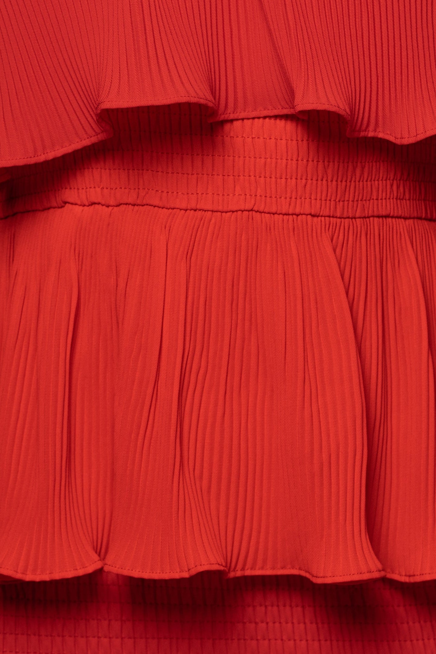 Red Casa Blanca Ruffle Dress JLUXLABEL
