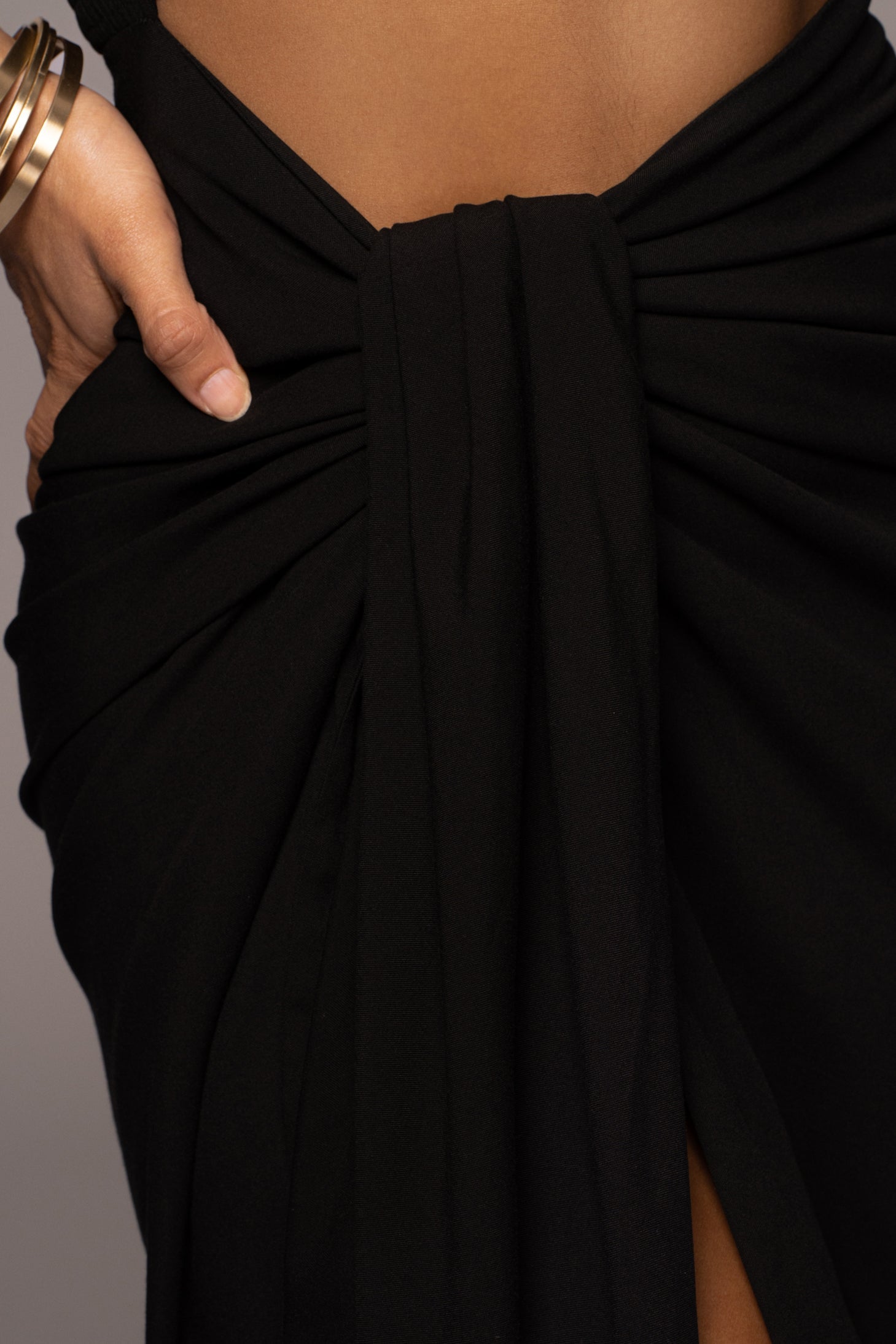 Black Sahara Dress JLUXLABEL
