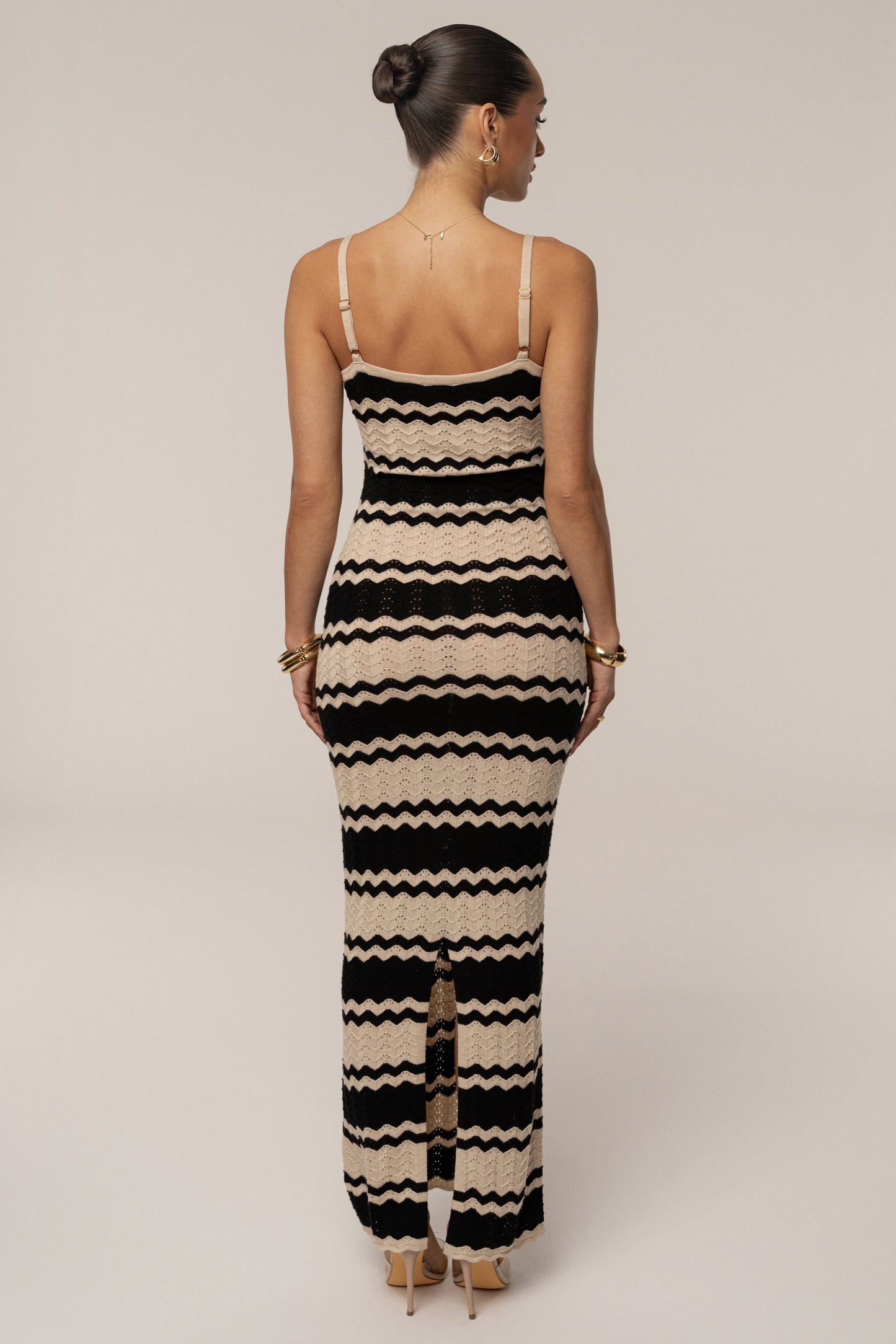 Black Azula Knit Maxi Dress JLUXLABEL
