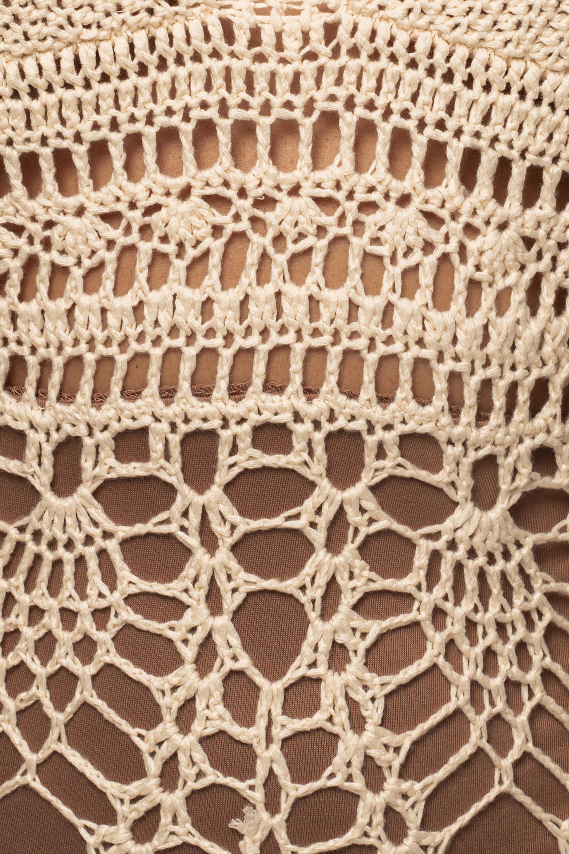 Ivory Great Escape Crochet Maxi Dress JLUXLABEL