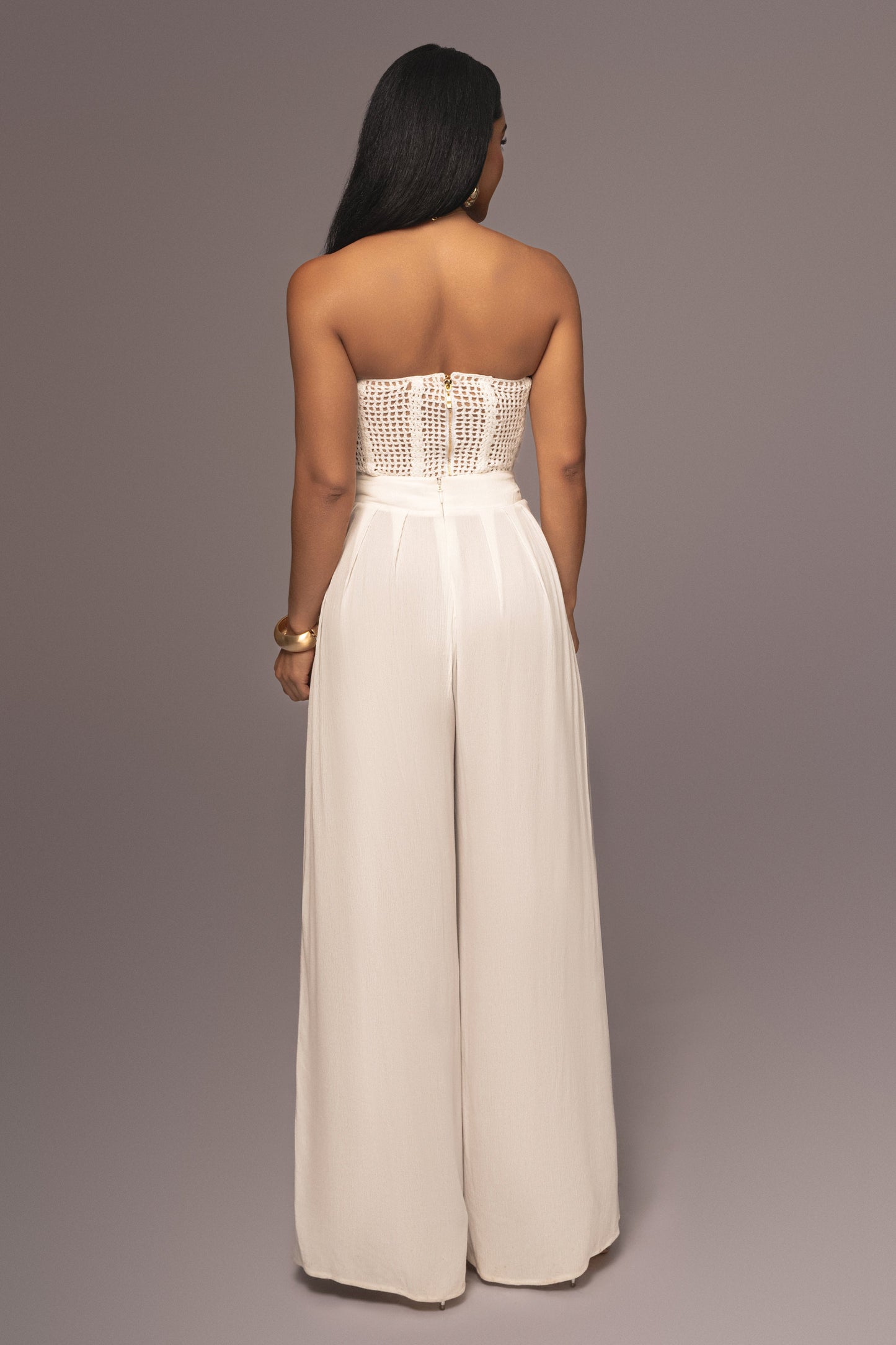 White Want It All Crochet Bustier JLUXLABEL
