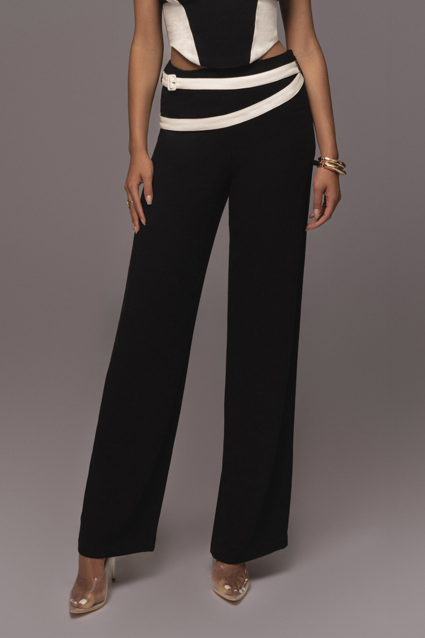 Black Palm Beach Belted Linen Pants JLUXLABEL