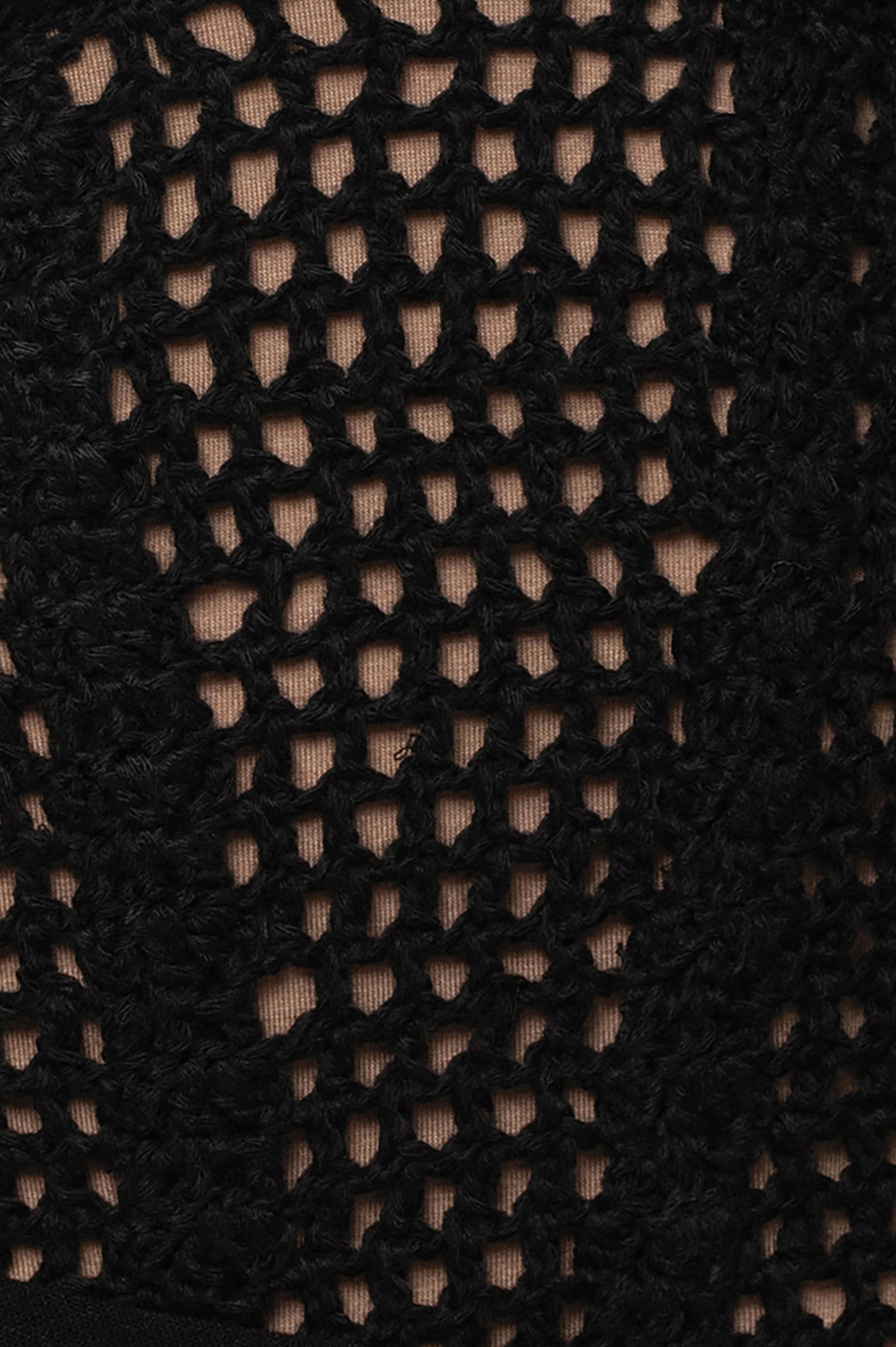Black Pacific Tides Crochet Maxi Dress JLUXLABEL