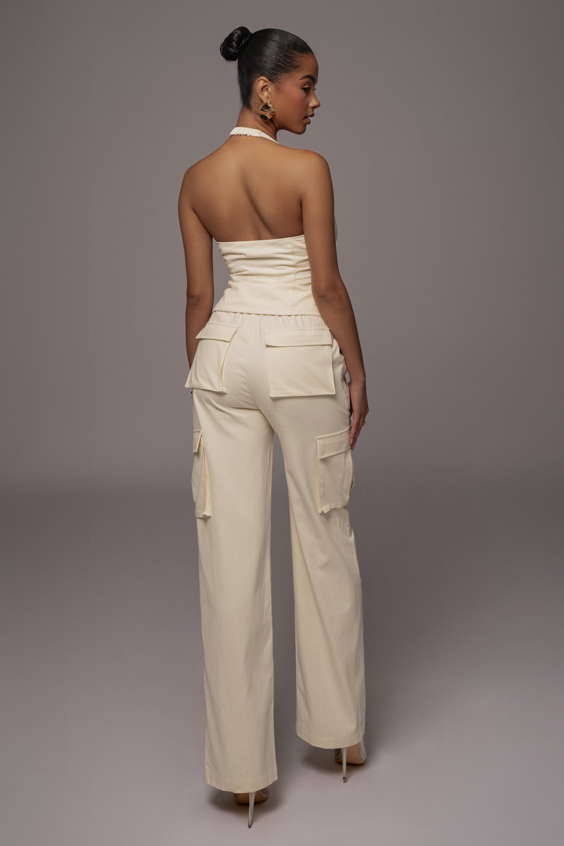 Cream Aeris Pant Set JLUXLABEL