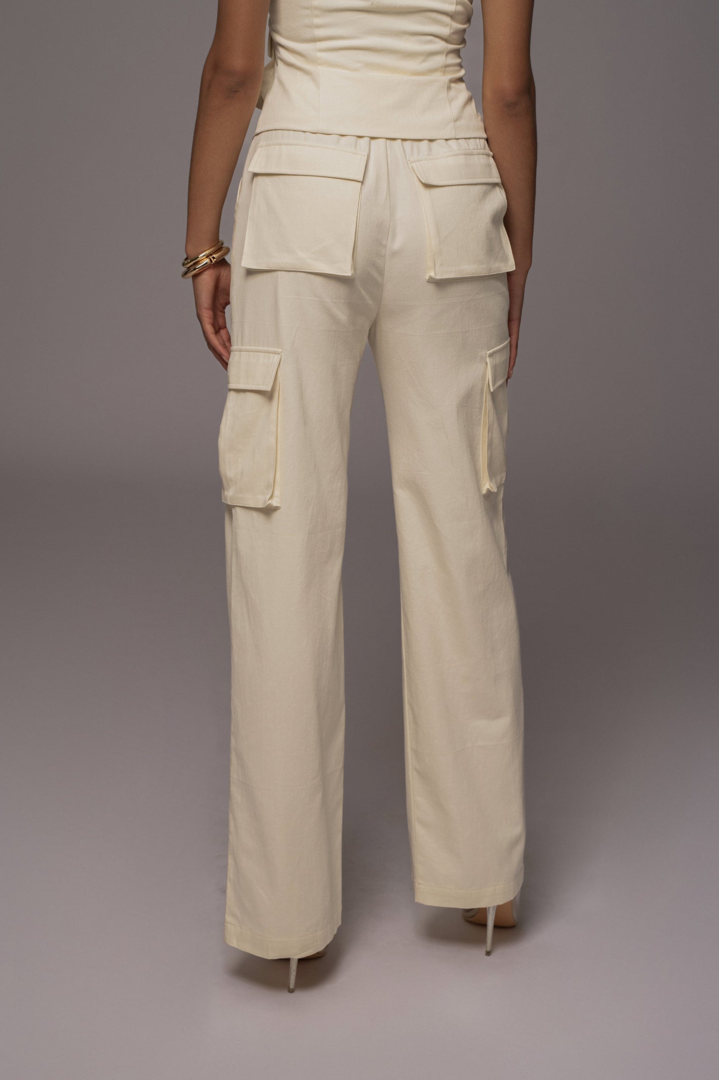 Cream Aeris Pant Set JLUXLABEL