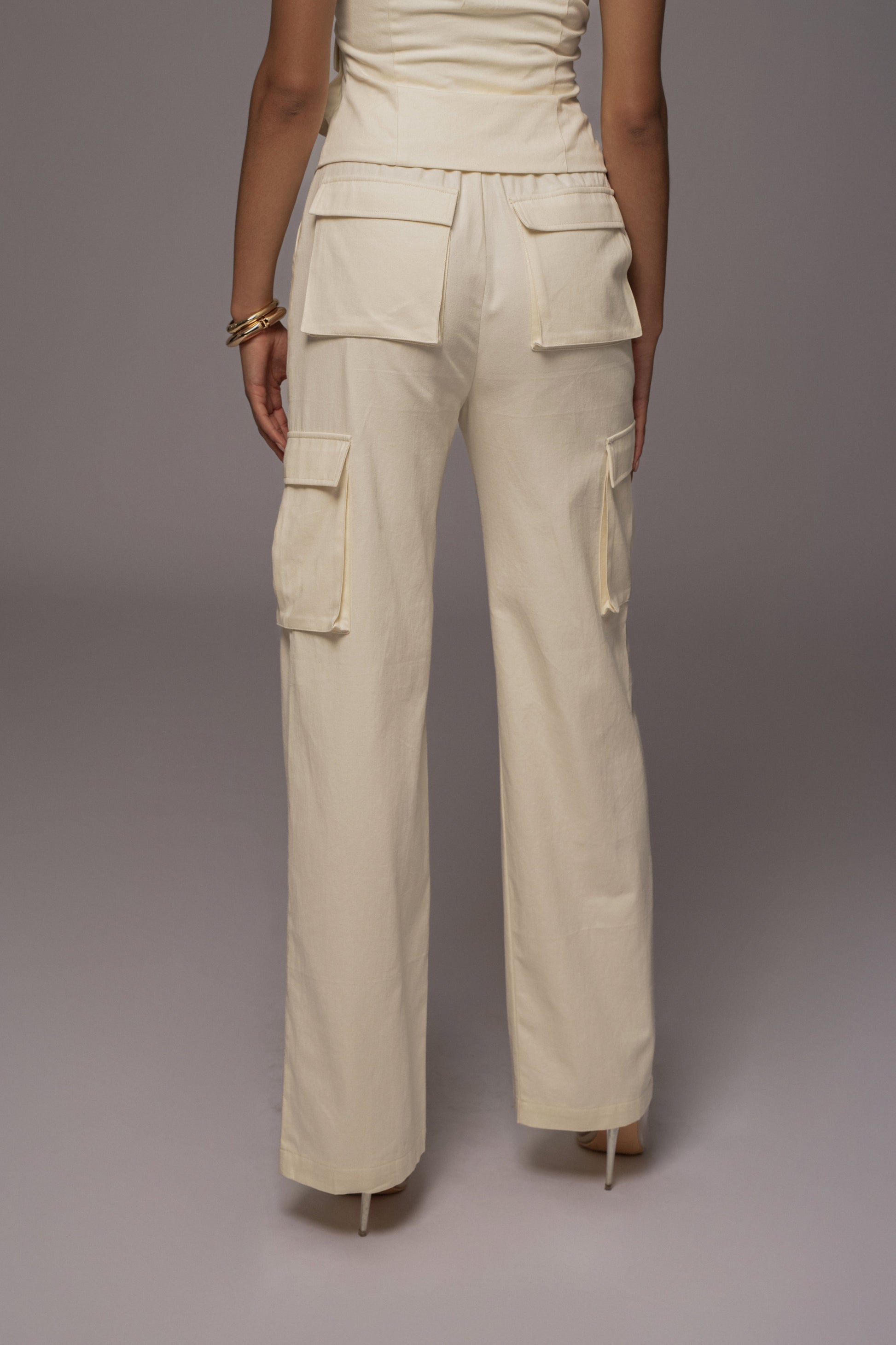 Cream Aeris Pant Set JLUXLABEL