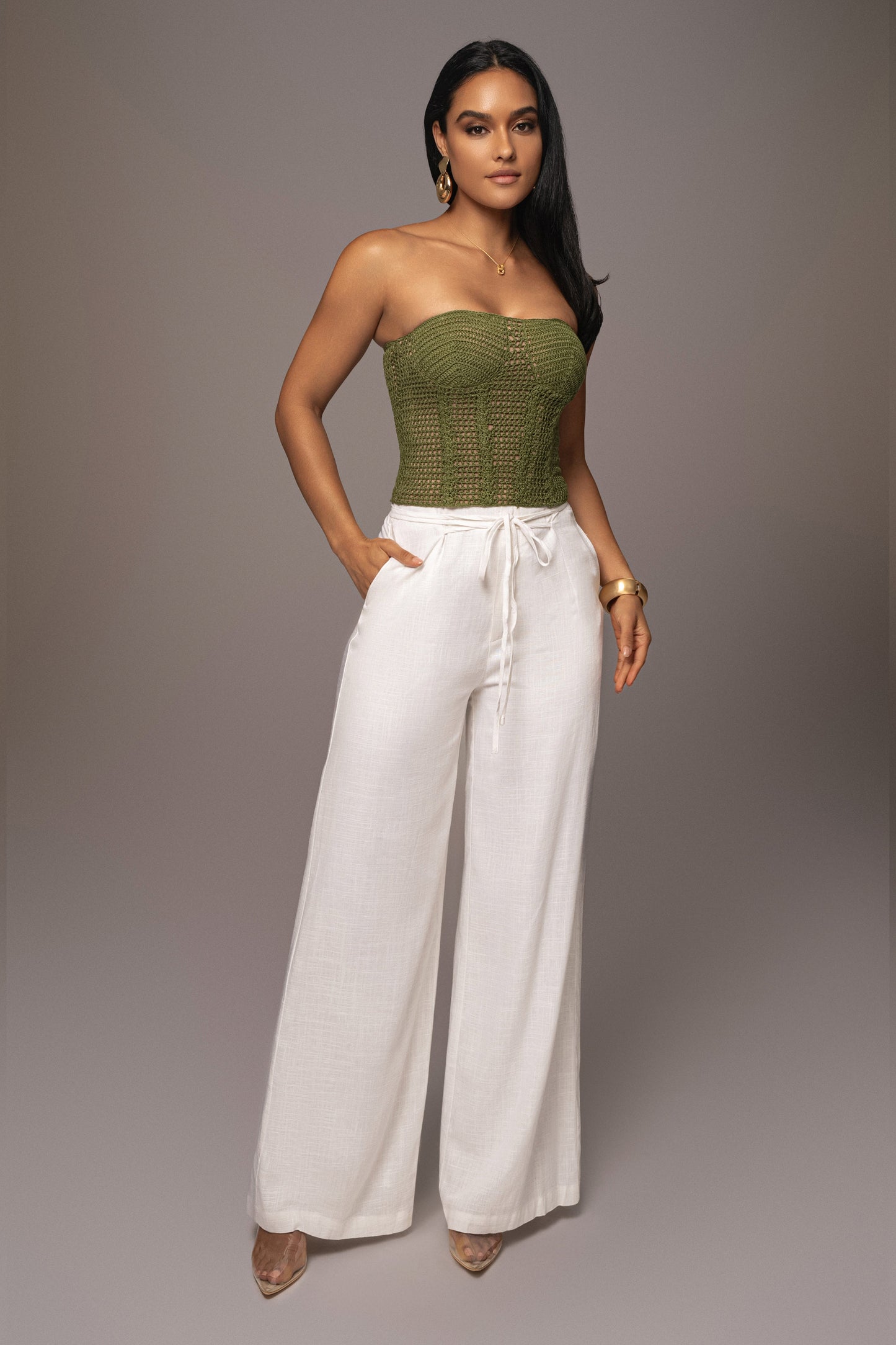 Olive Want It All Crochet Bustier JLUXLABEL