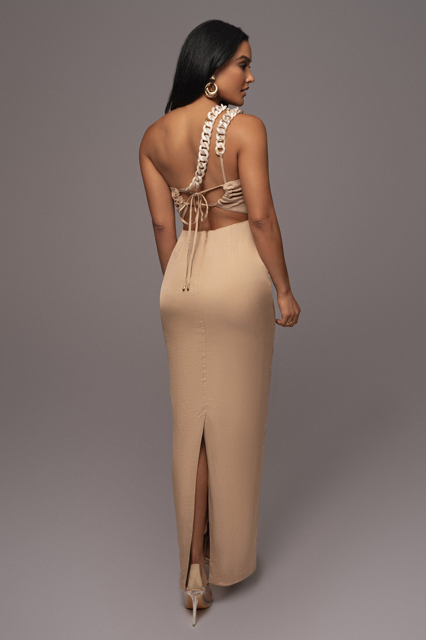 Beige Luxury Living Maxi Dress JLUXLABEL