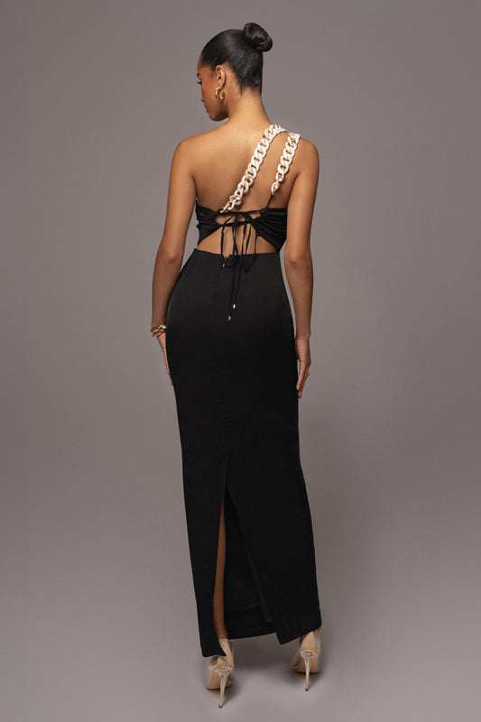 Black Luxury Living Maxi Dress JLUXLABEL