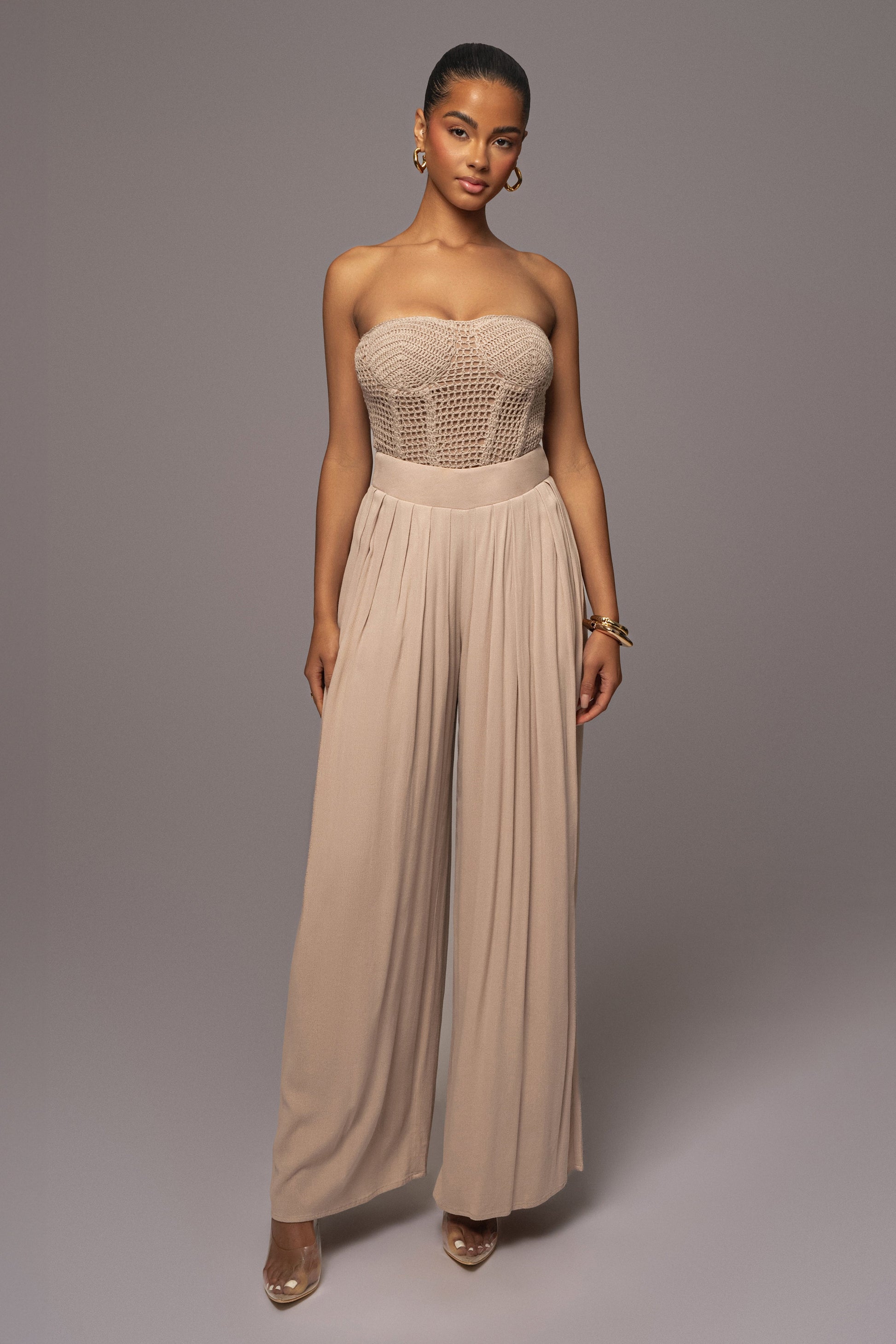 Natural Want It All Crochet Bustier JLUXLABEL