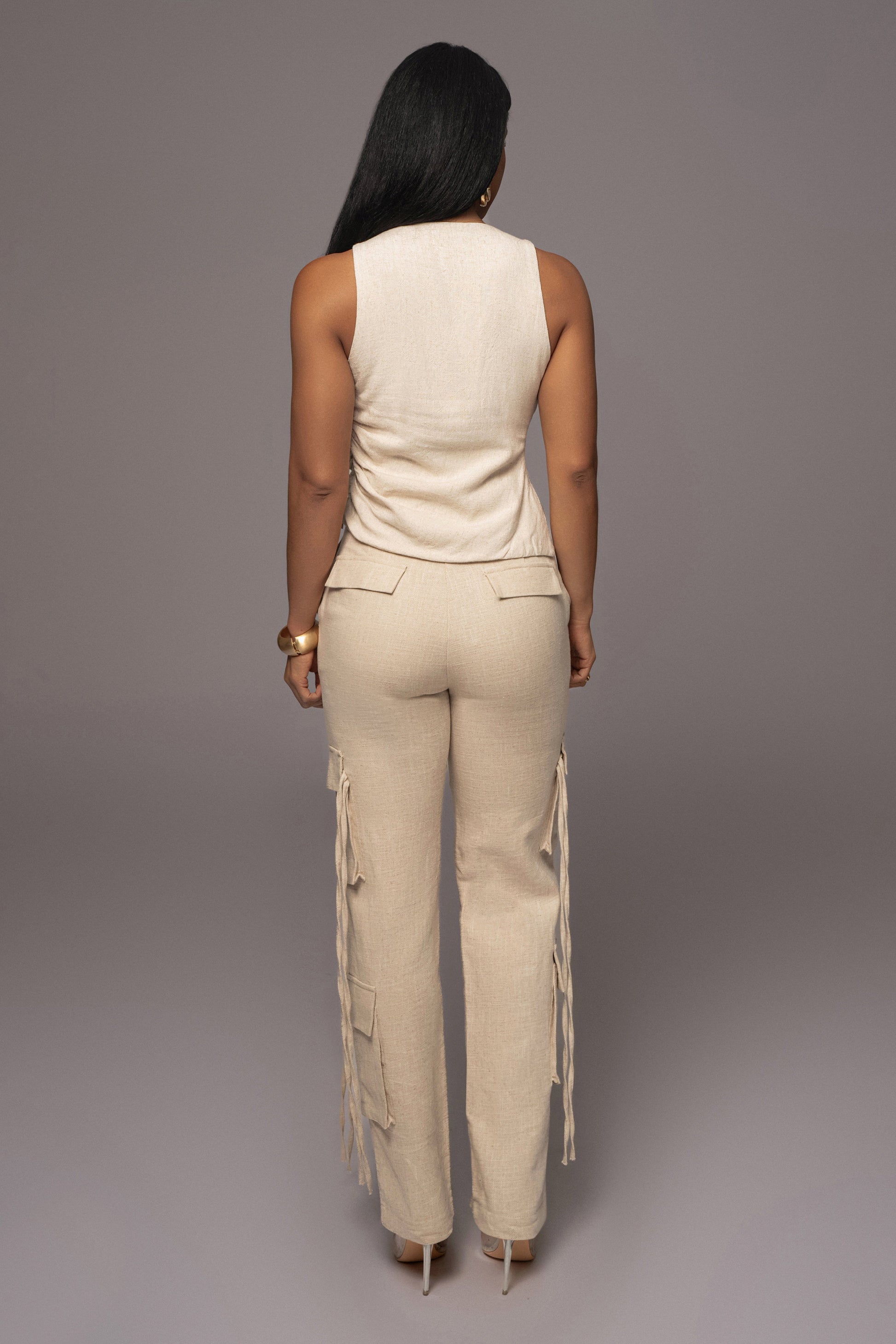 Natural Better Half Linen Utility Pants JLUXLABEL