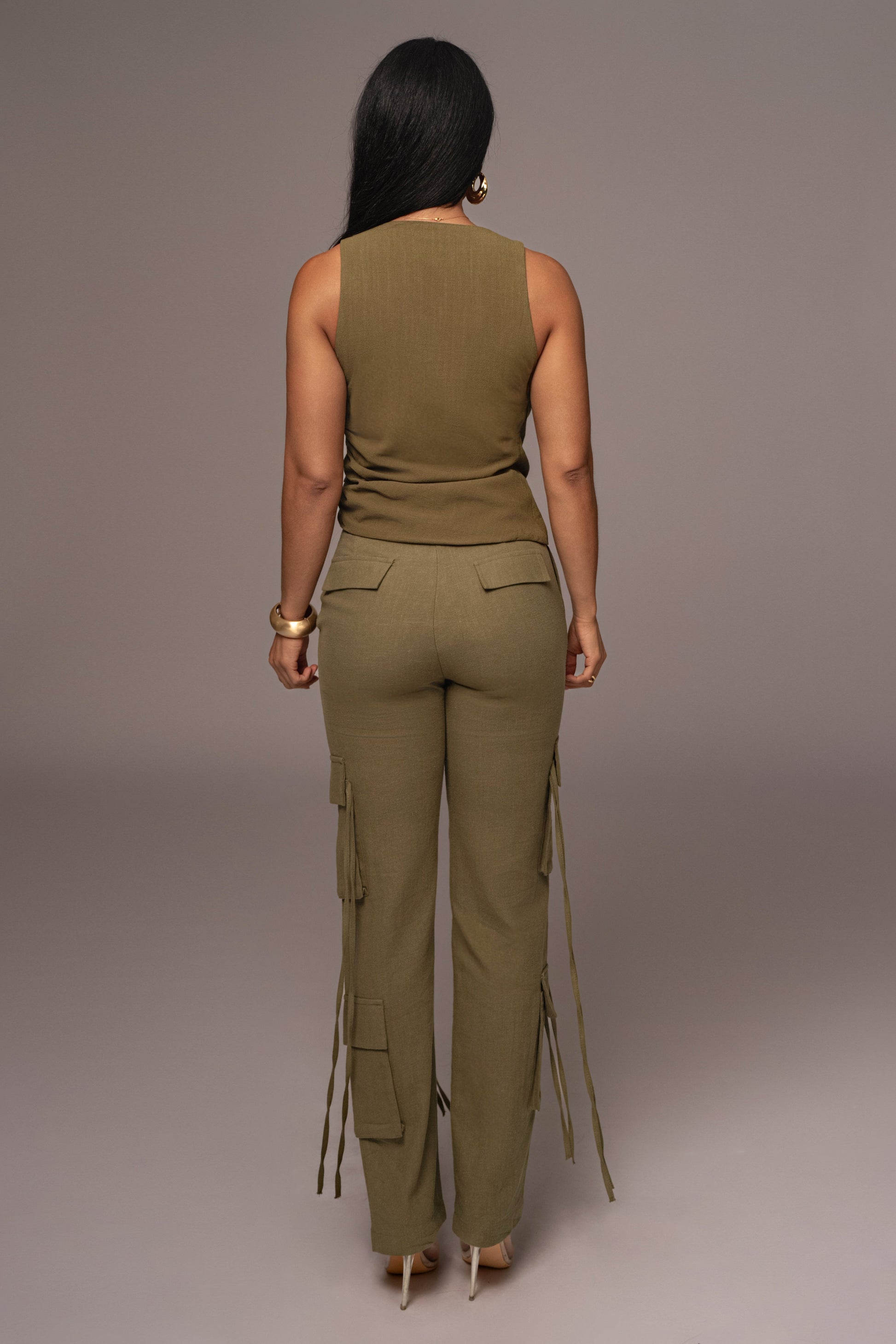 Olive Elicia Linen Top JLUXLABEL