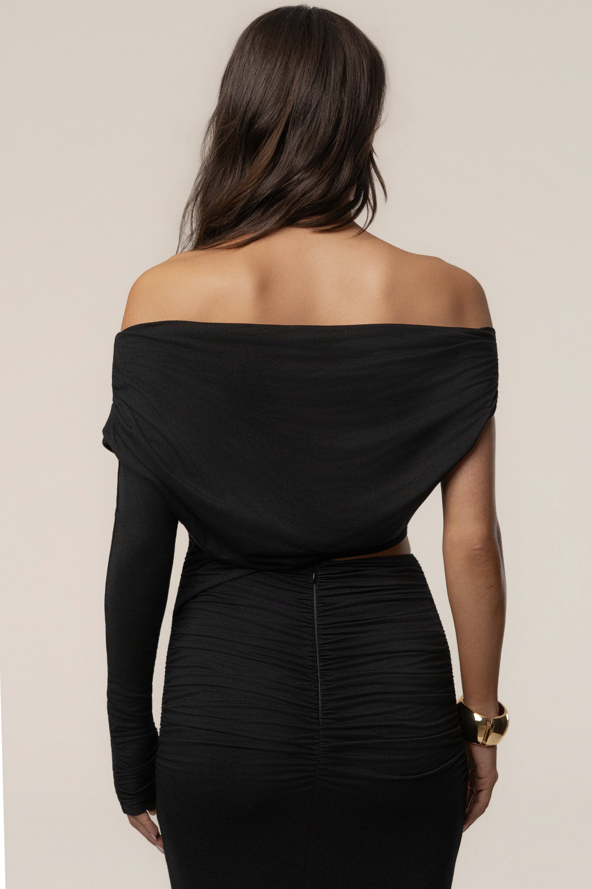 Black Premiere Cutout Maxi Dress JLUXLABEL