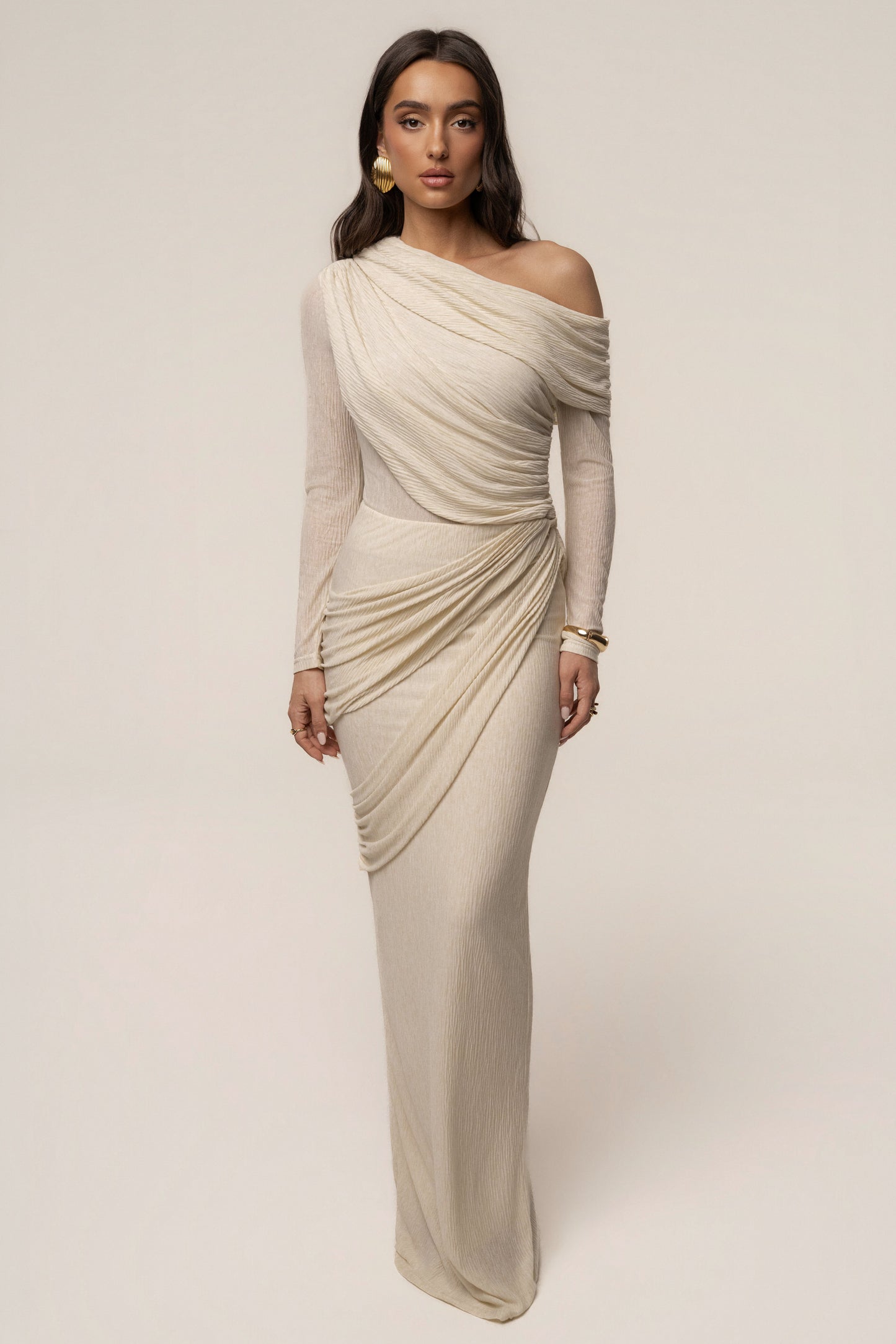 Ivory Paradise Hills Maxi Skirt JLUXLABEL