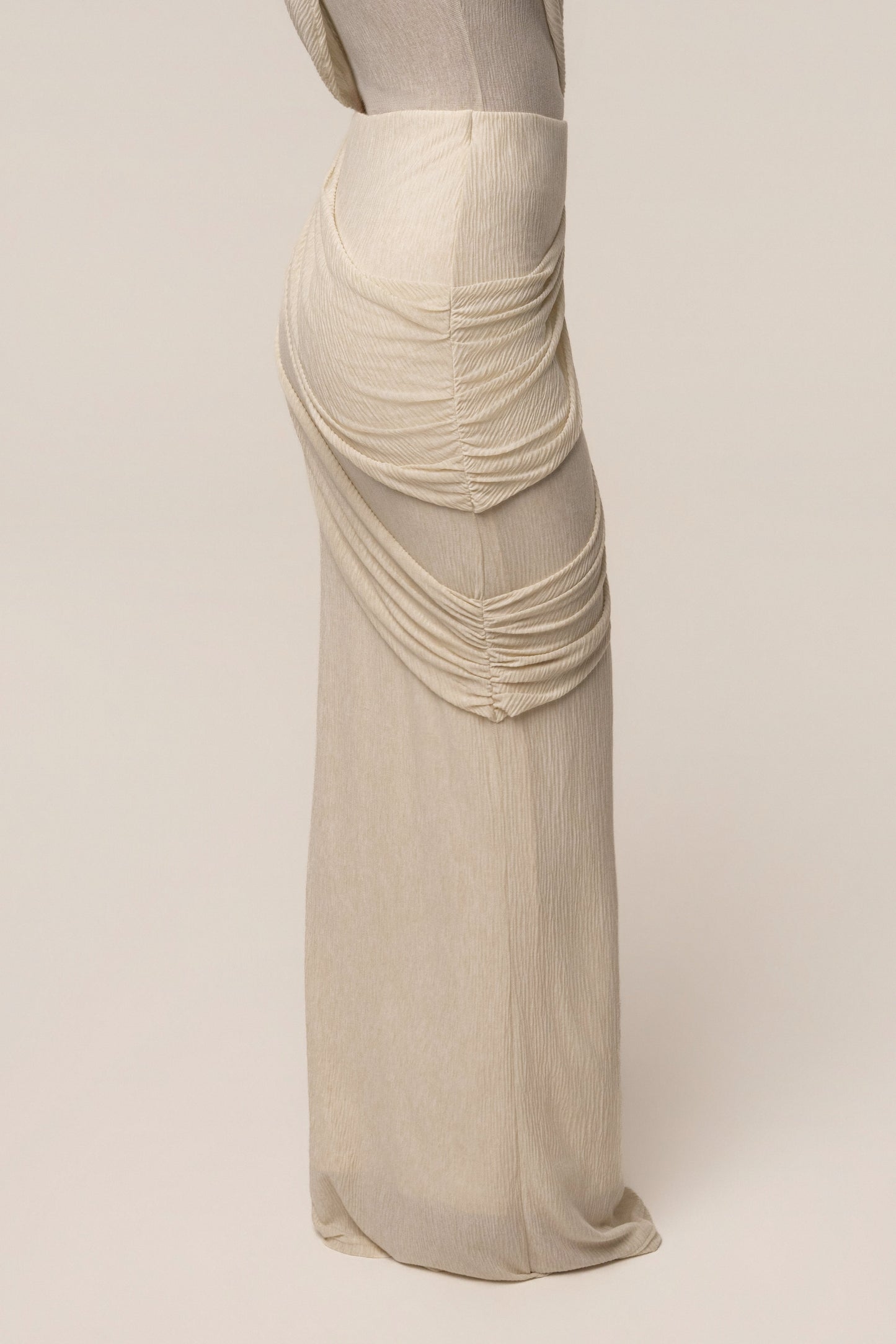 Ivory Paradise Hills Maxi Skirt JLUXLABEL