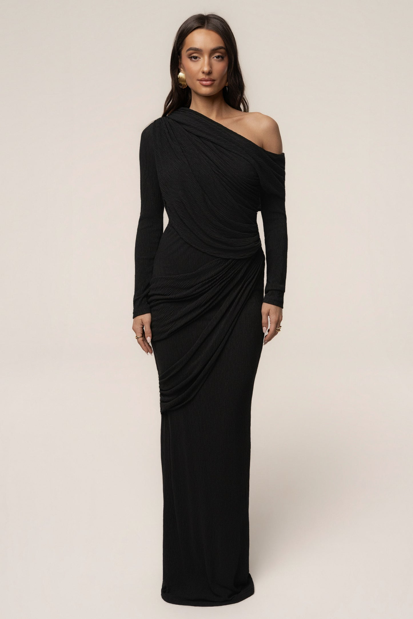 Black Paradise Hills Maxi Skirt JLUXLABEL