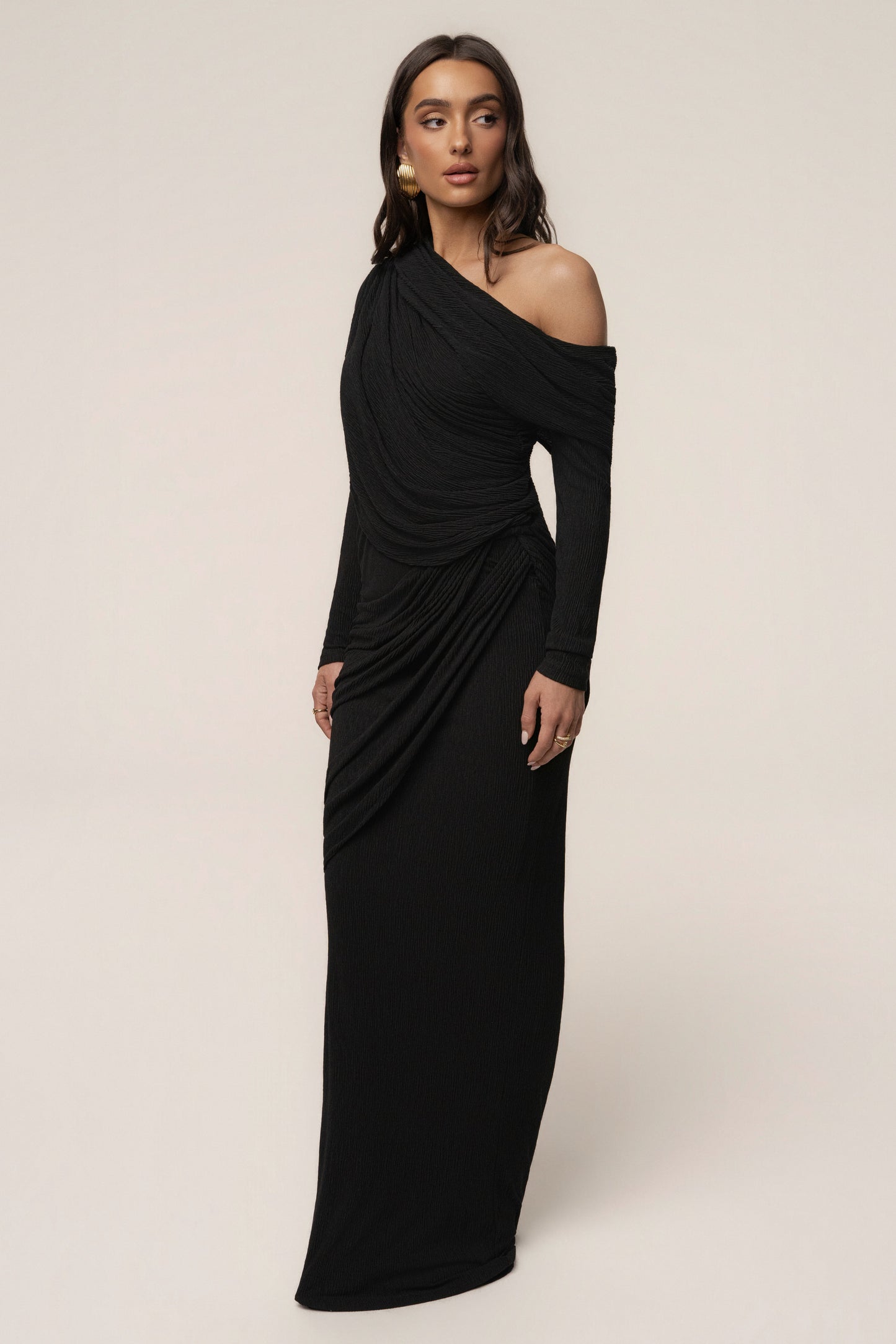 Black Paradise Hills Maxi Skirt JLUXLABEL