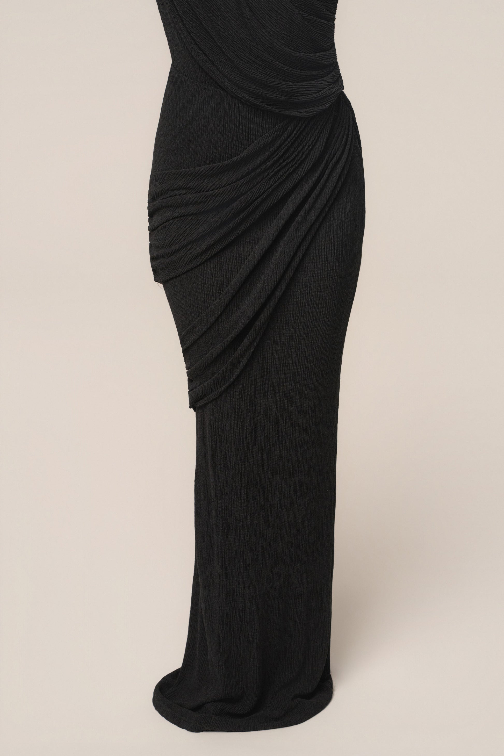 Black Paradise Hills Maxi Skirt JLUXLABEL