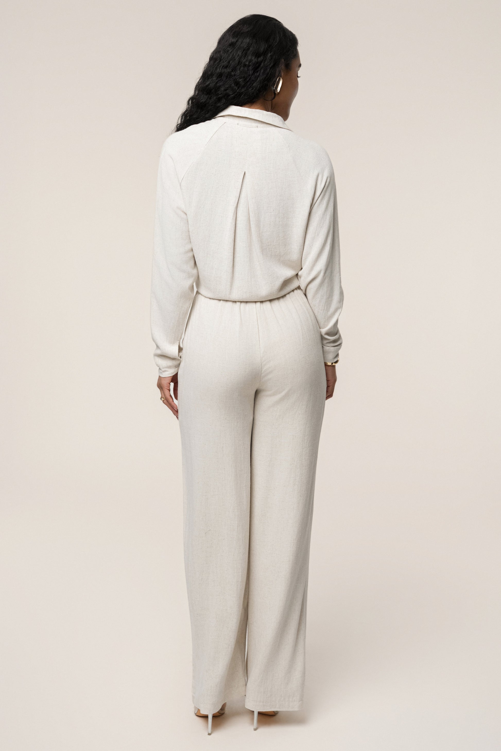 Stone Soho Front Tied Woven Top JLUXLABEL