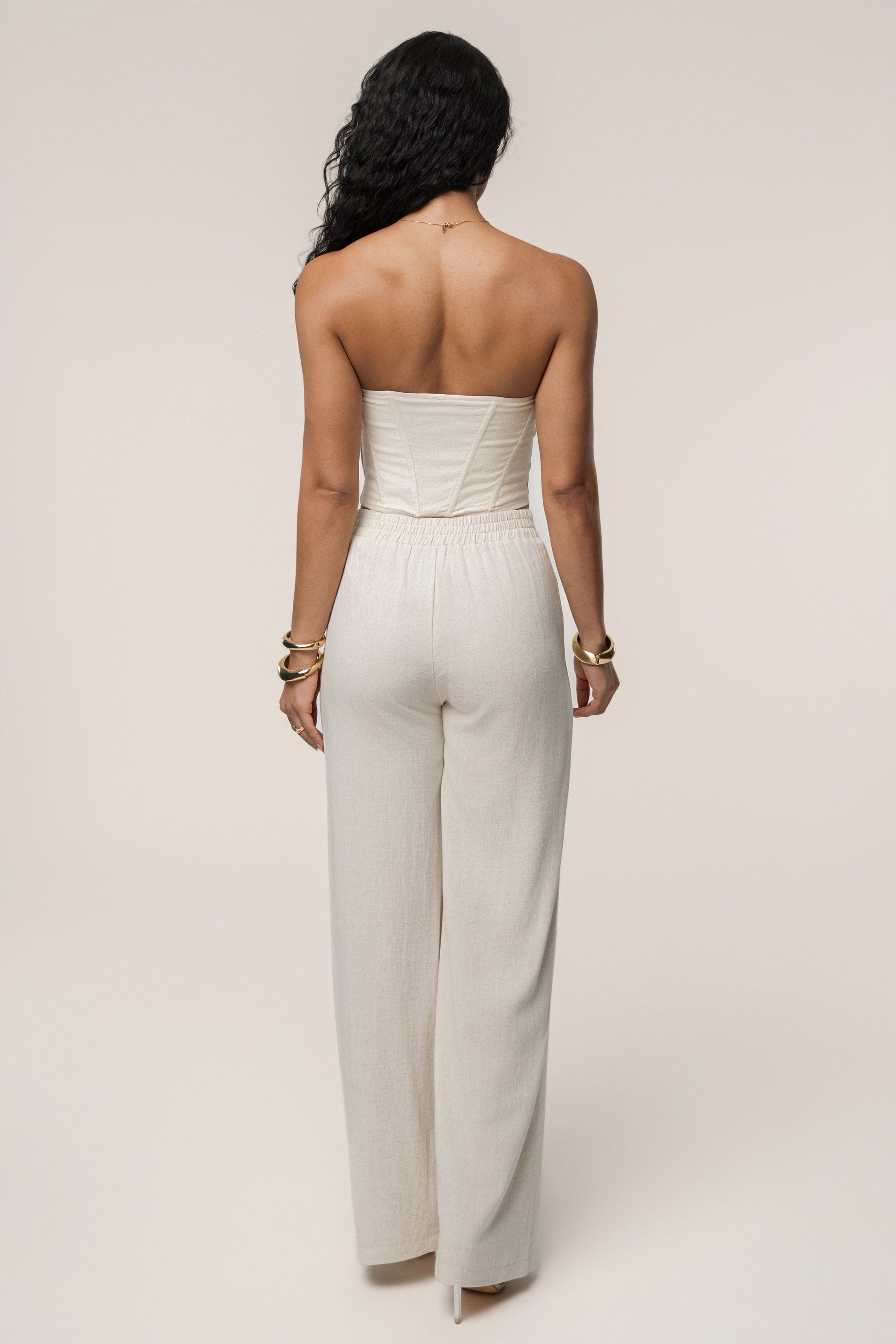 Natural New Obsession Draped Top JLUXLABEL