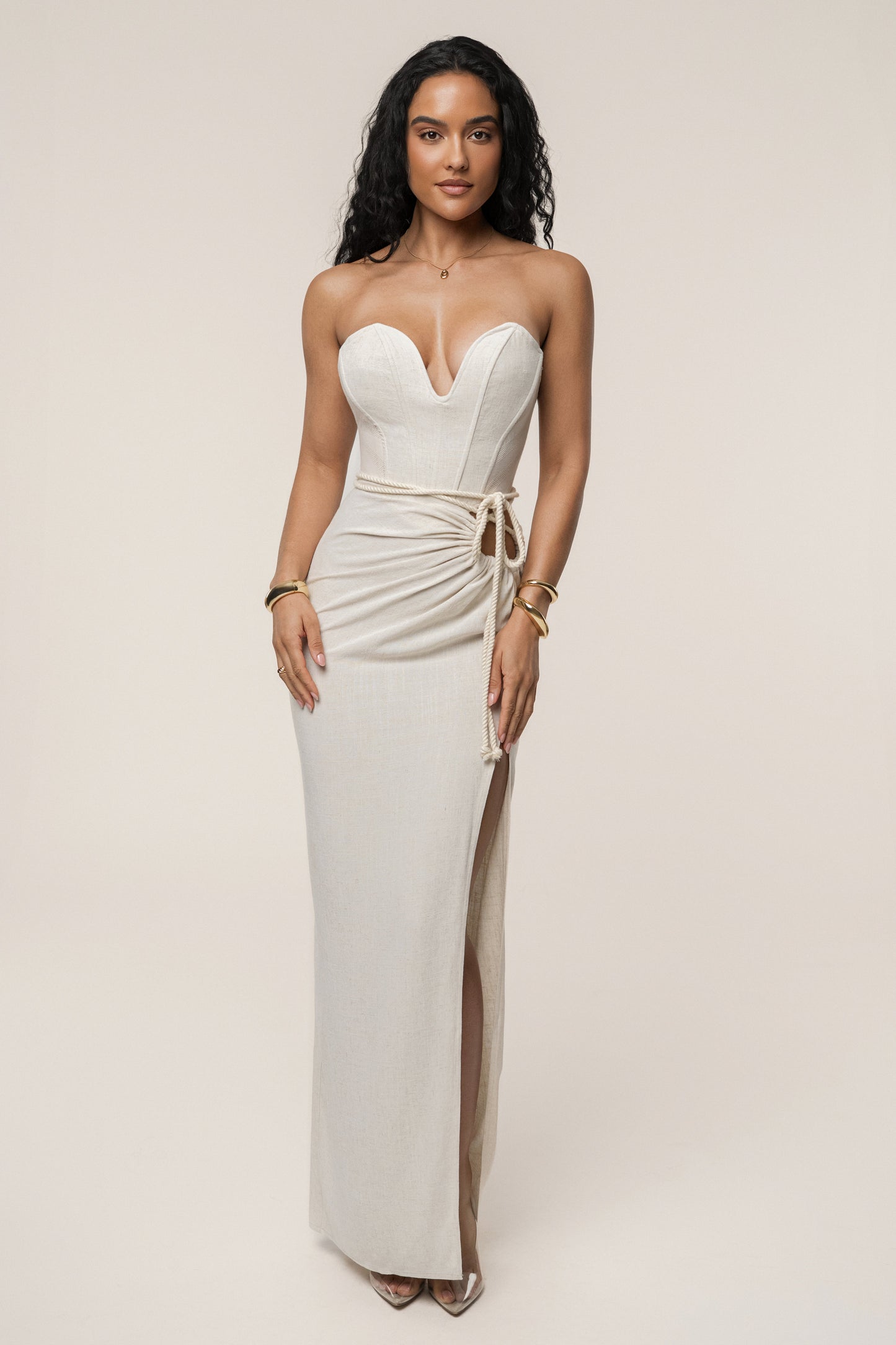 Natural Destination Linen Skirt Set JLUXLABEL