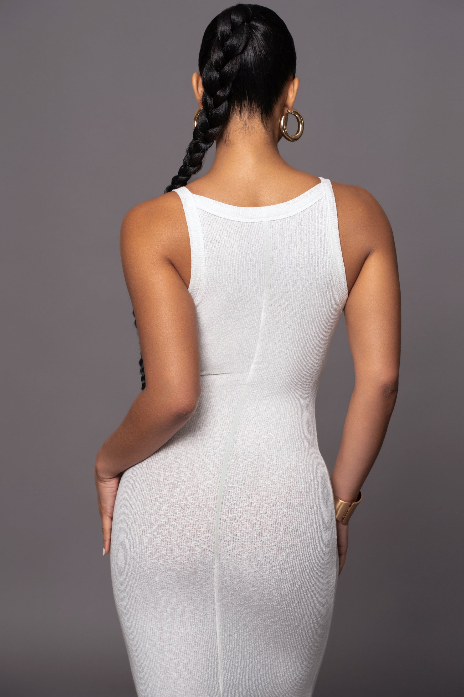 Ivory Back To You Maxi Dress JLUXLABEL