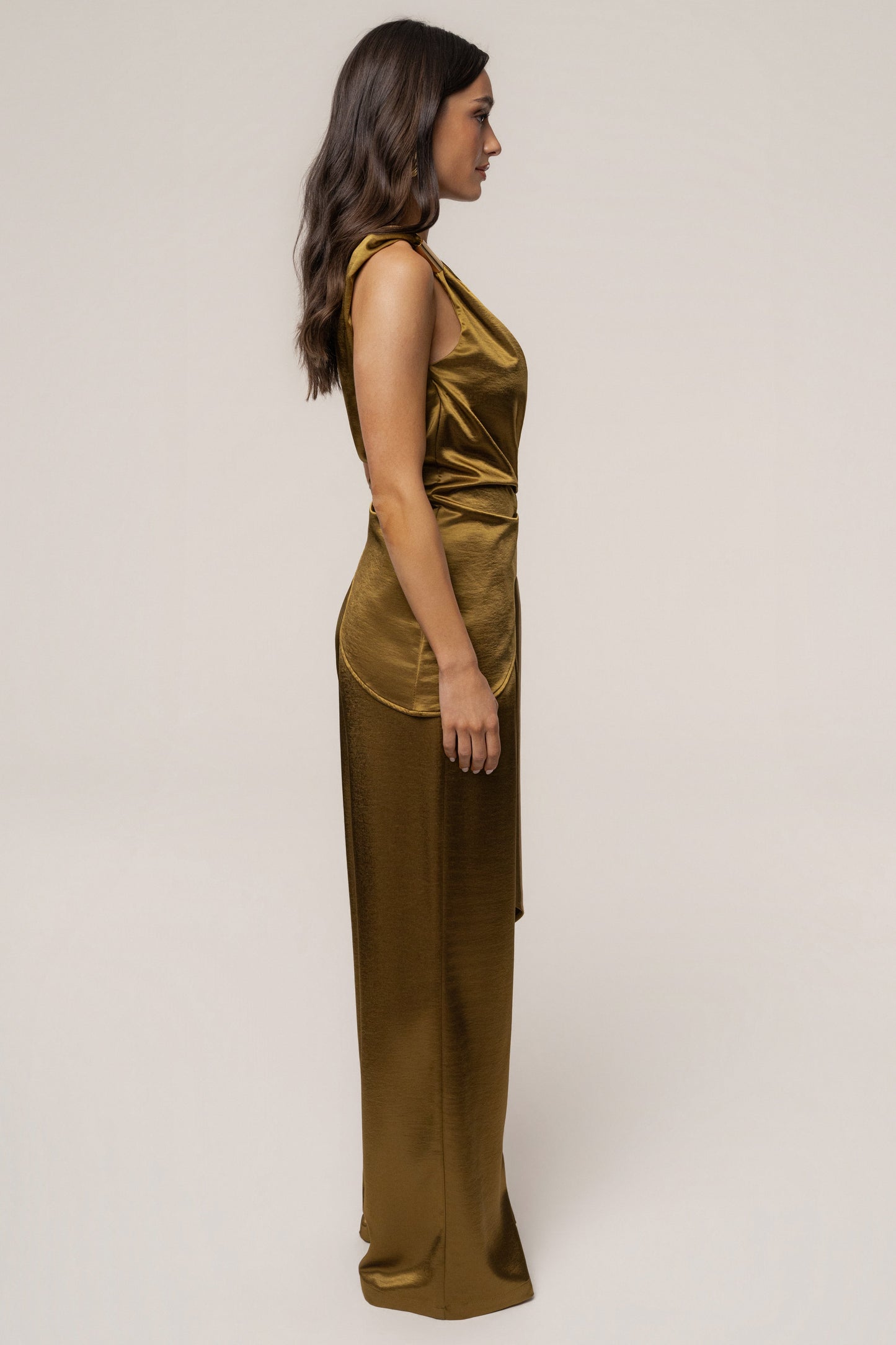 Olive Thea Satin Pants JLUXLABEL