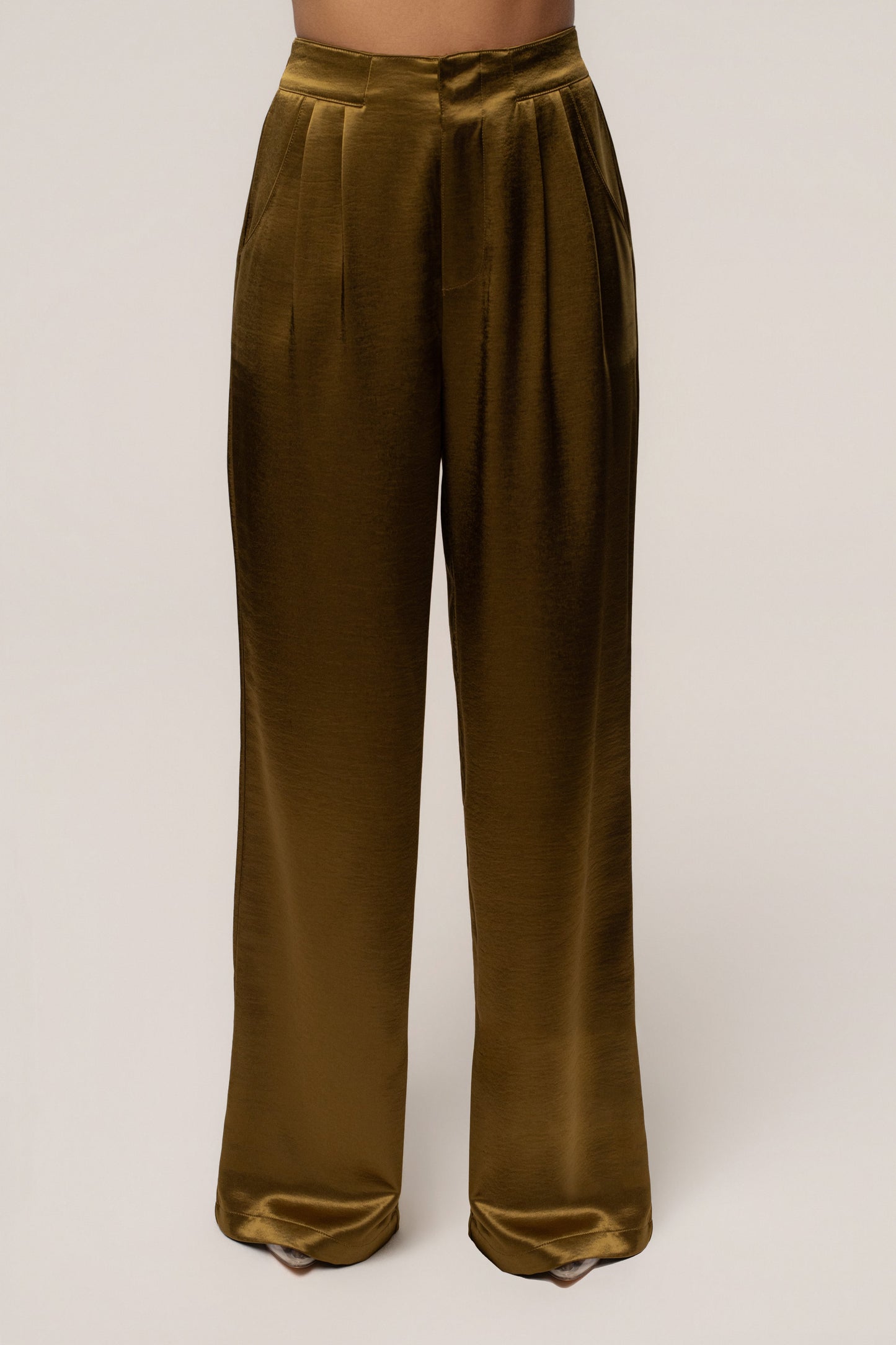 Olive Thea Satin Pants JLUXLABEL