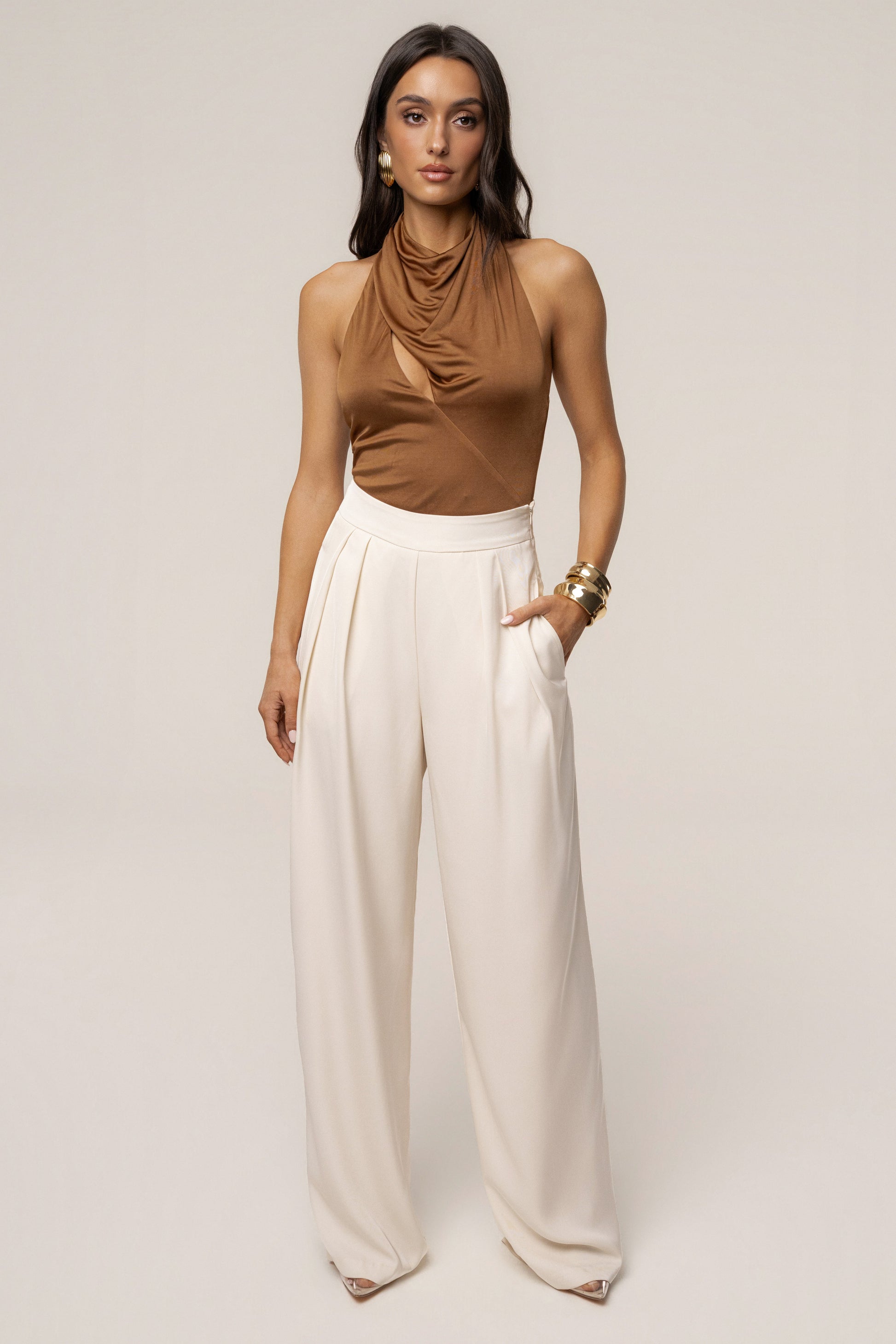 Tan Beloved Bodysuit JLUXLABEL