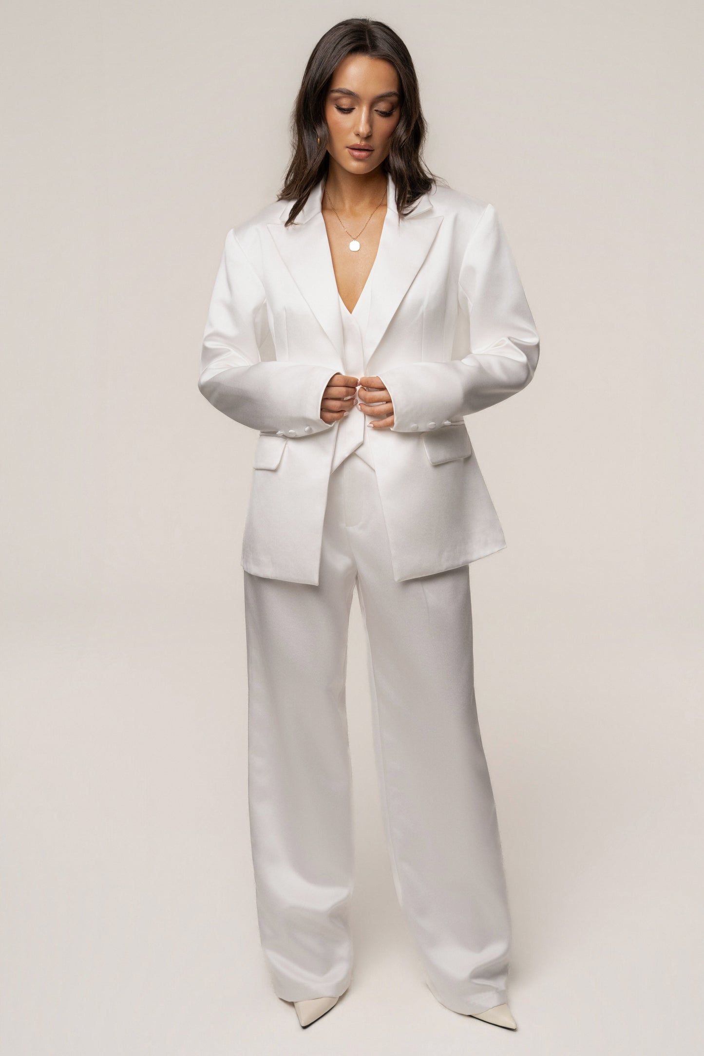 White City Nights Satin Trouser JLUXLABEL