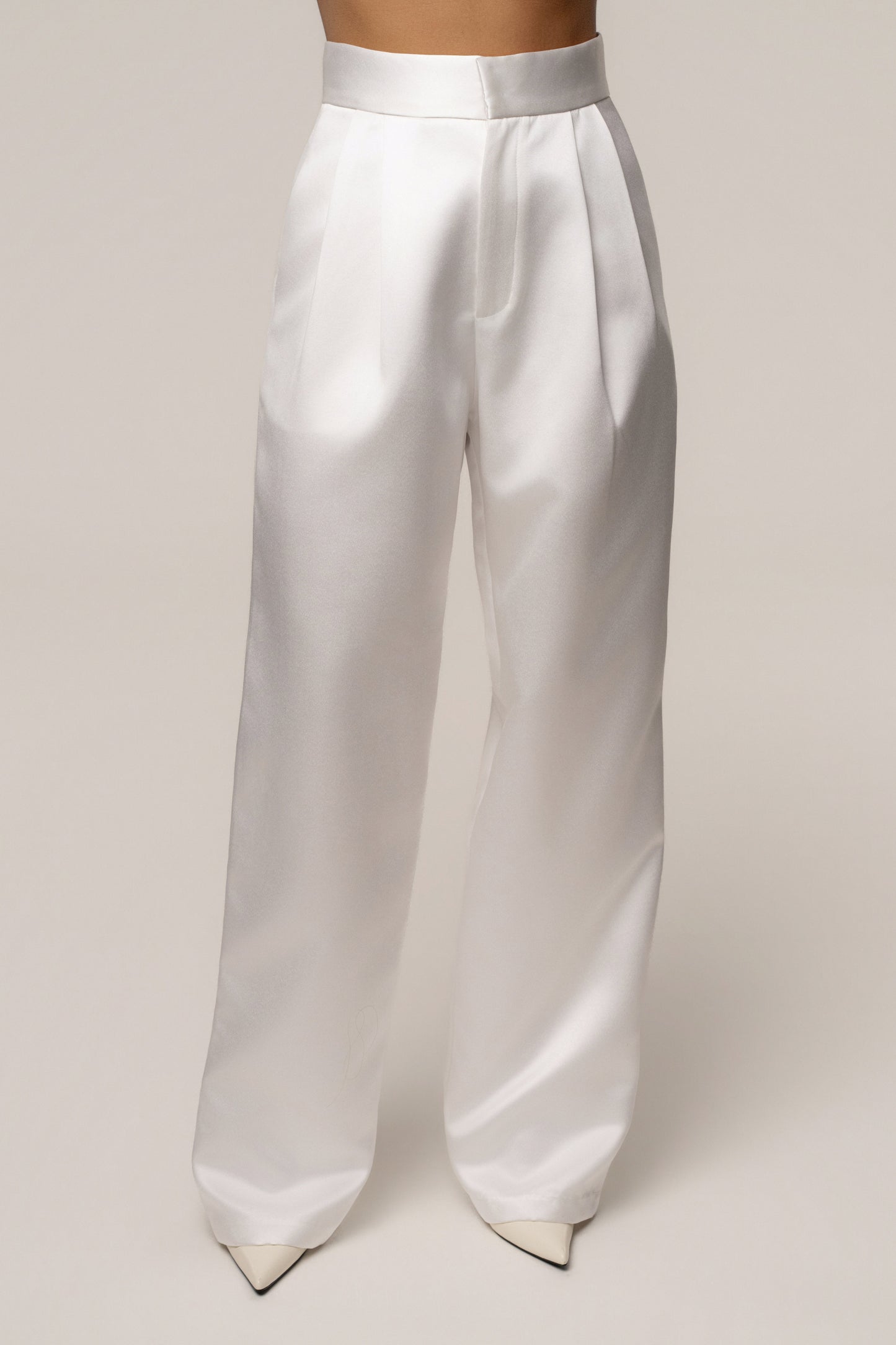 White City Nights Satin Trouser JLUXLABEL