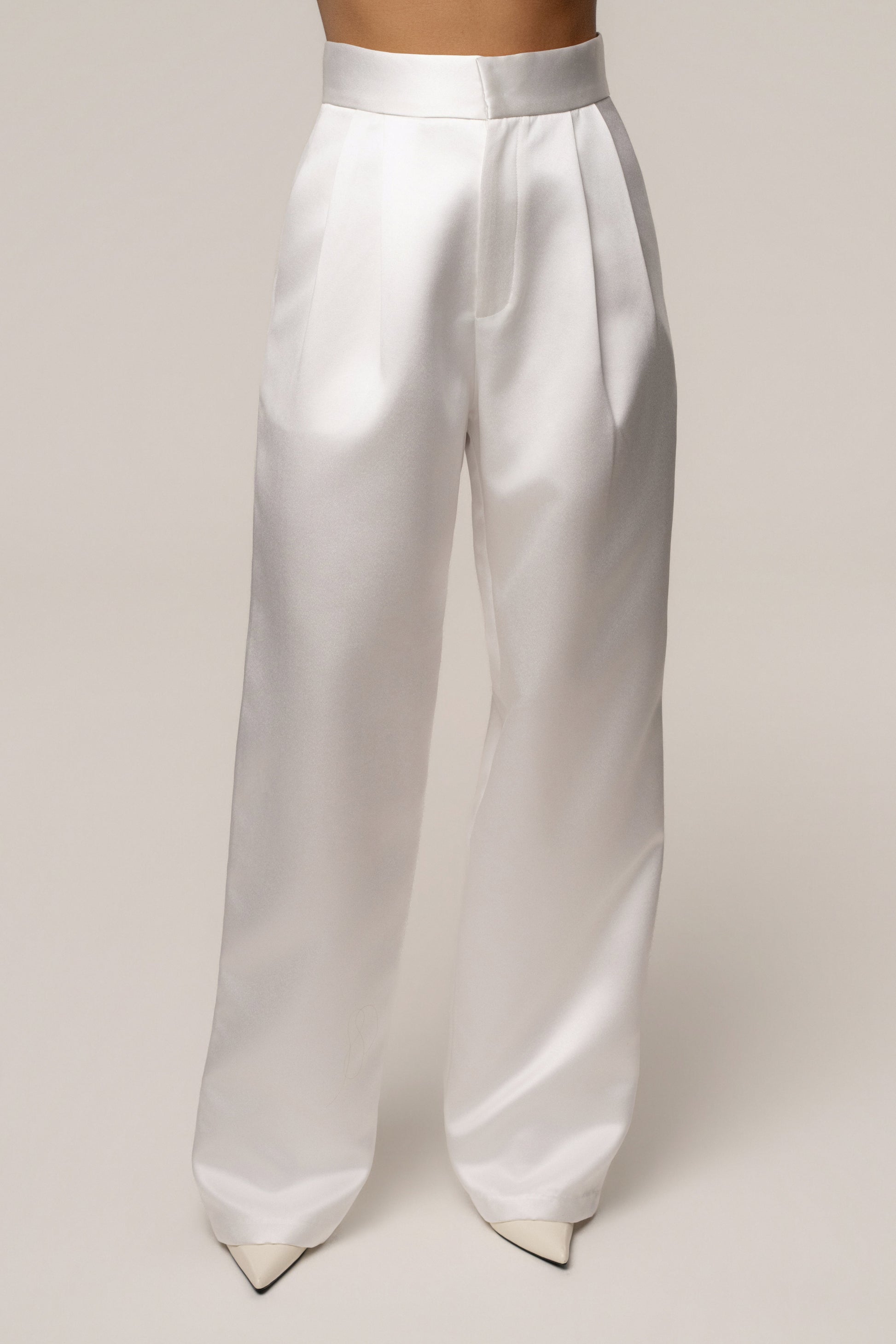 White City Nights Satin Trouser JLUXLABEL
