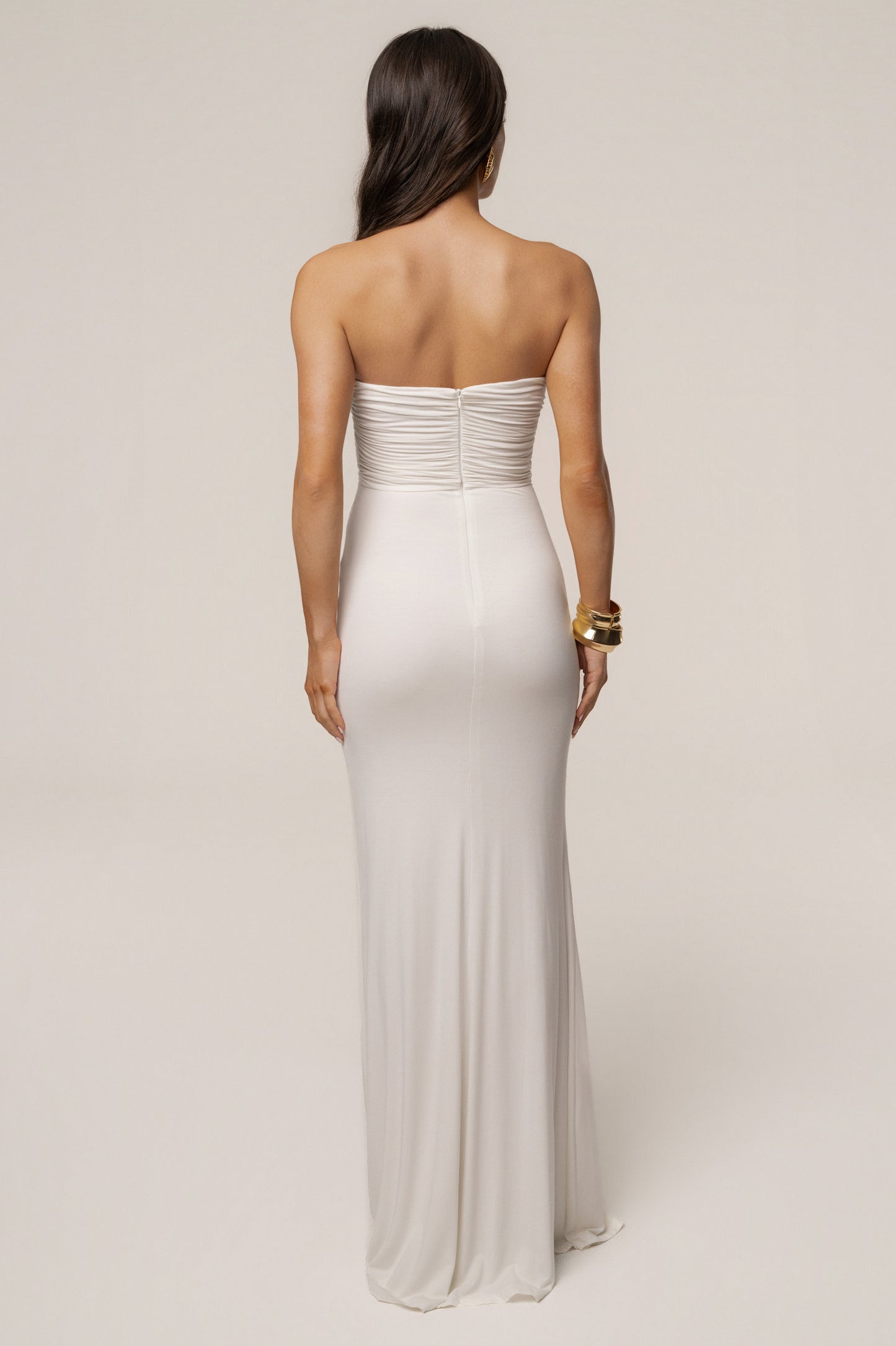 Ivory Athena Cutout Maxi Dress JLUXLABEL