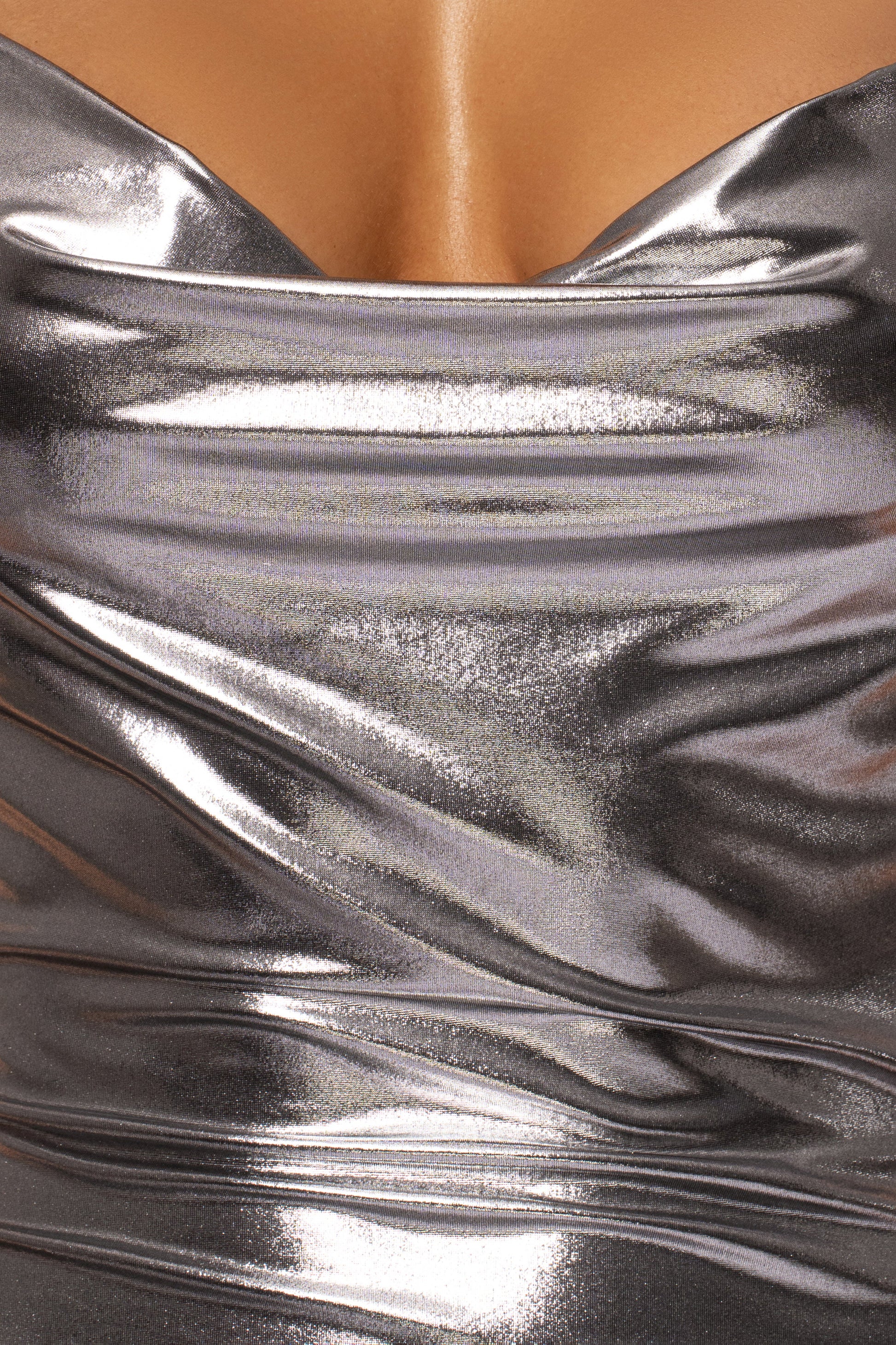 Silver Heart of Gold Maxi Dress JLUXLABEL