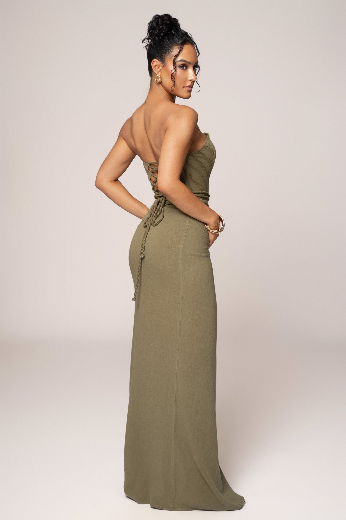 Olive Destination Linen Skirt Set JLUXLABEL