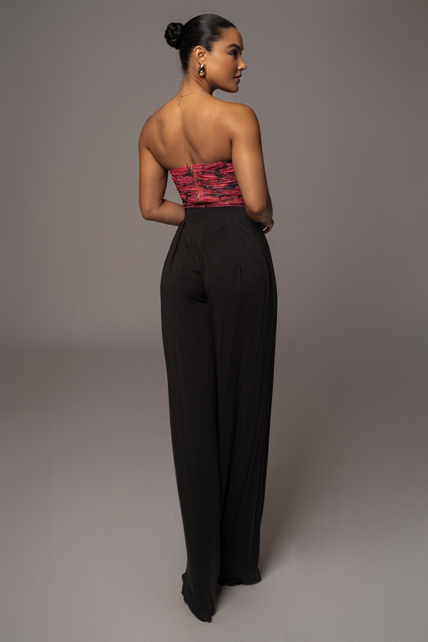 Pink Floral The Riviera Mesh Corset JLUXLABEL