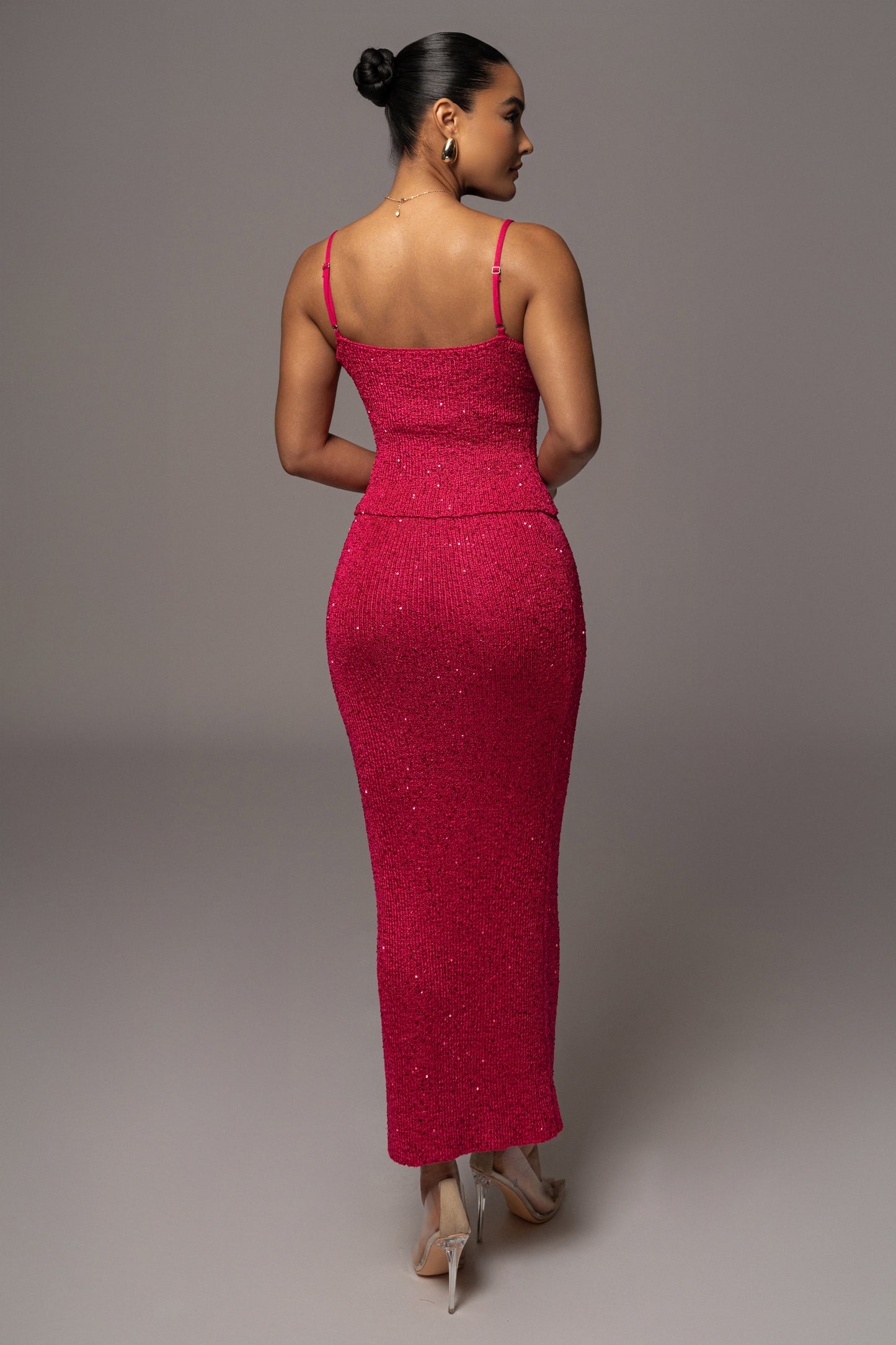 Pink Palace Sequin Skirt Set JLUXLABEL