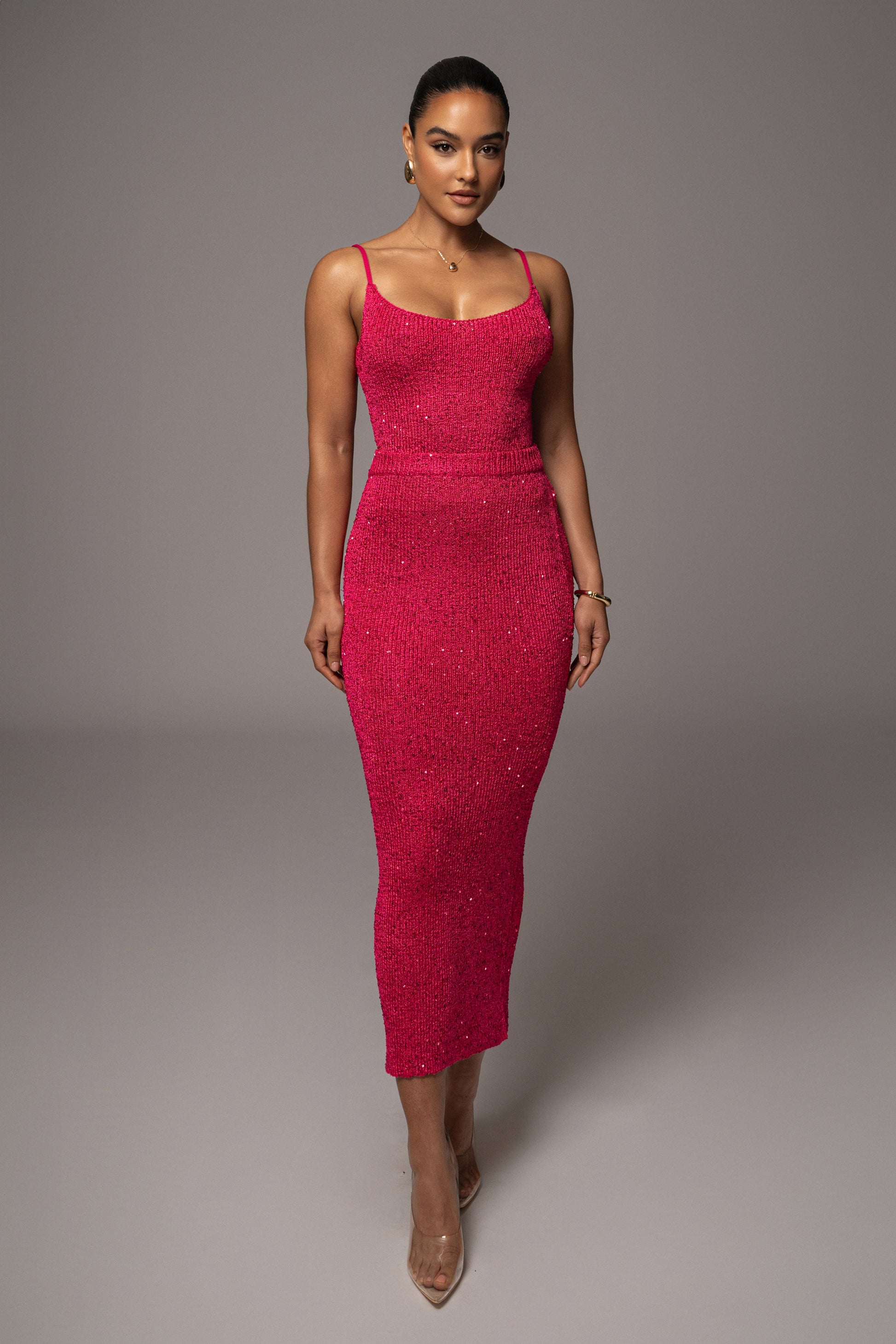 Pink Palace Sequin Skirt Set JLUXLABEL