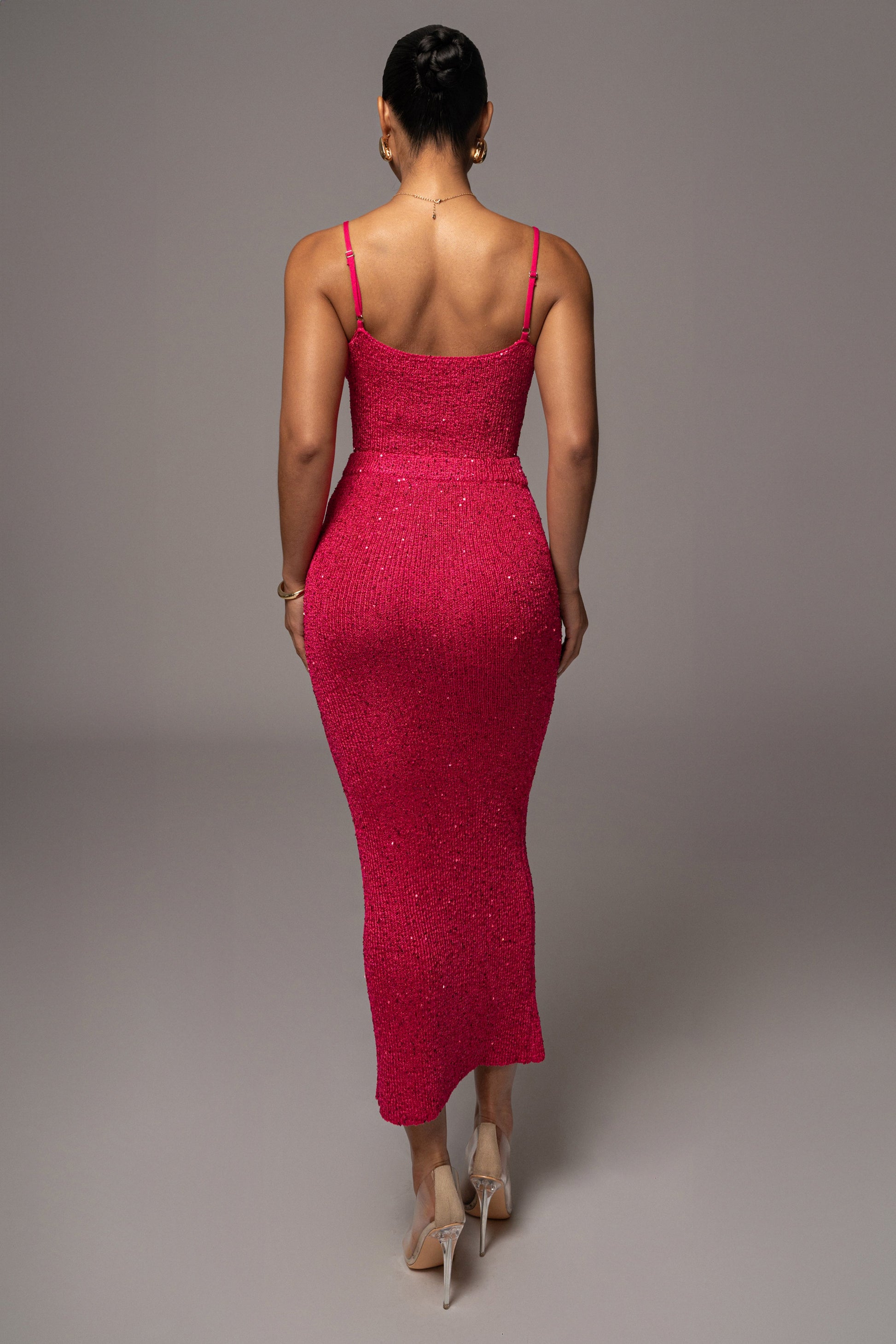 Pink Palace Sequin Skirt Set JLUXLABEL