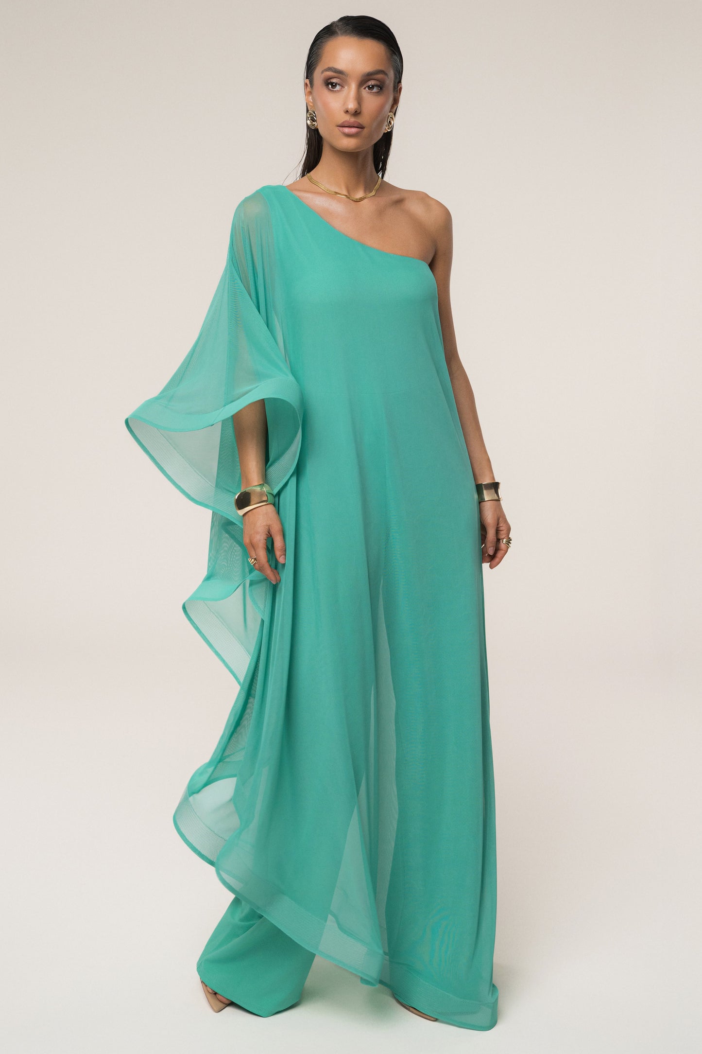 Green New Waves Jumpsuit JLUXLABEL