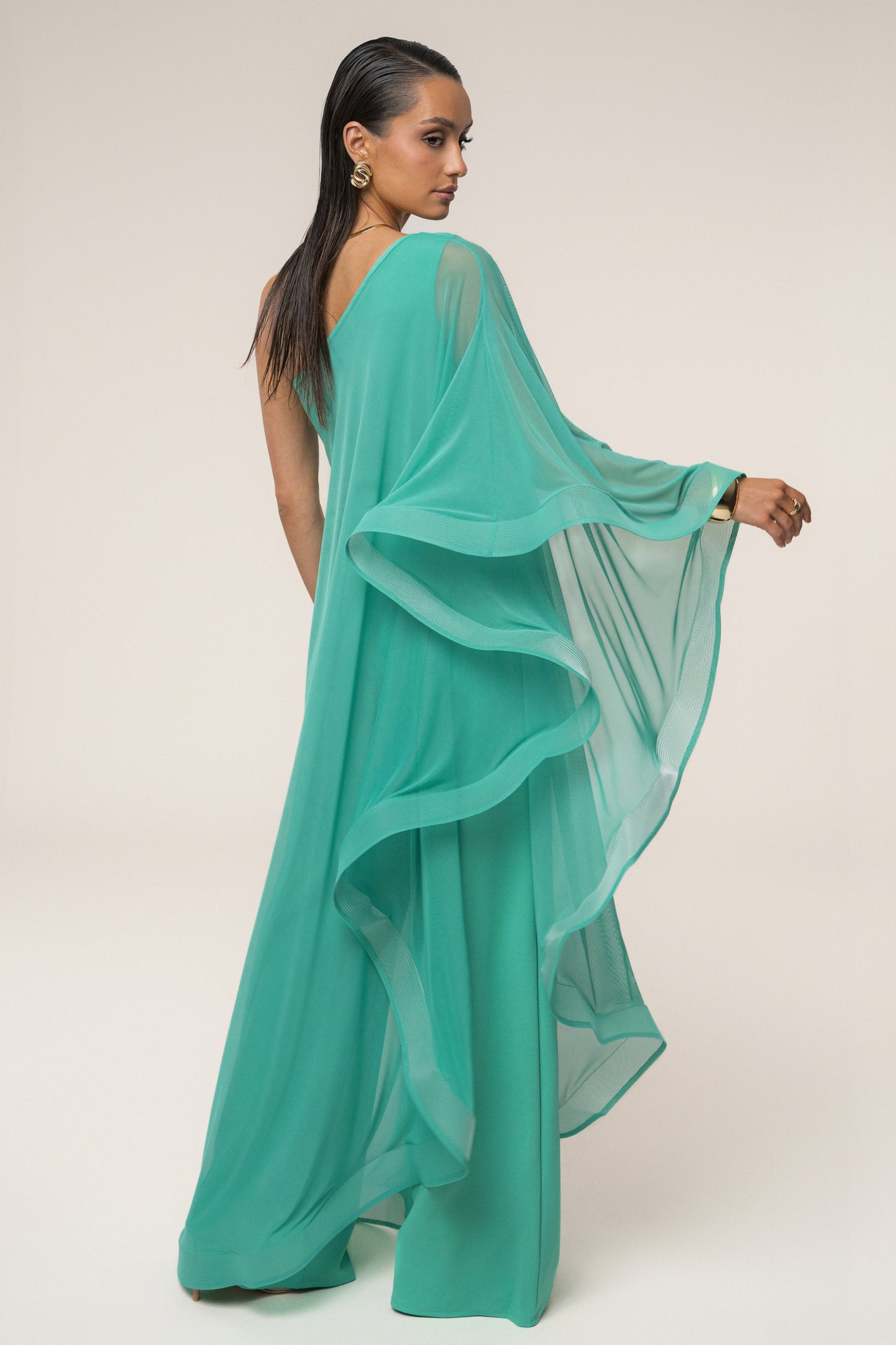 Green New Waves Jumpsuit JLUXLABEL