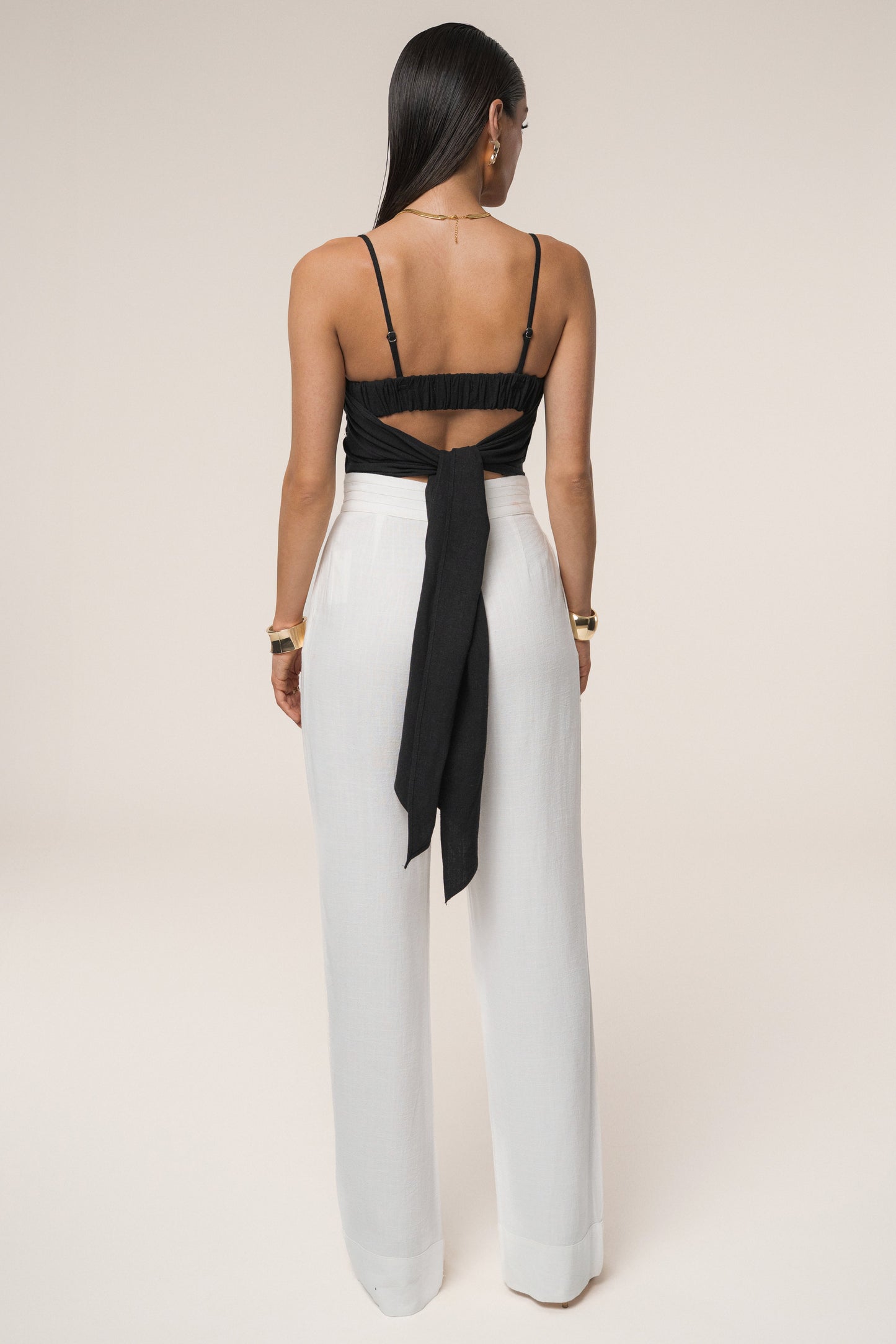 Black Arielle Bustier Top JLUXLABEL