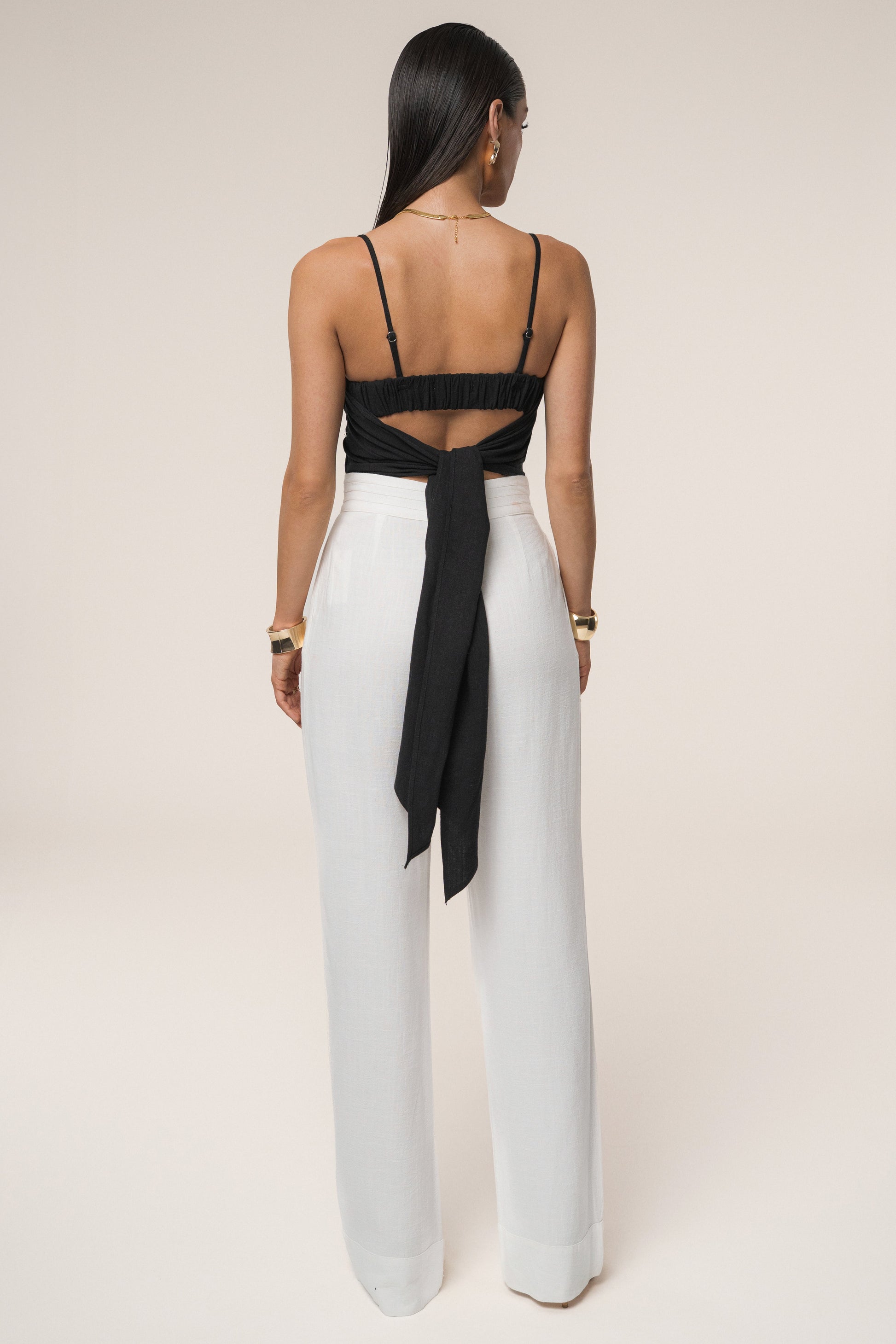 Black Arielle Bustier Top JLUXLABEL