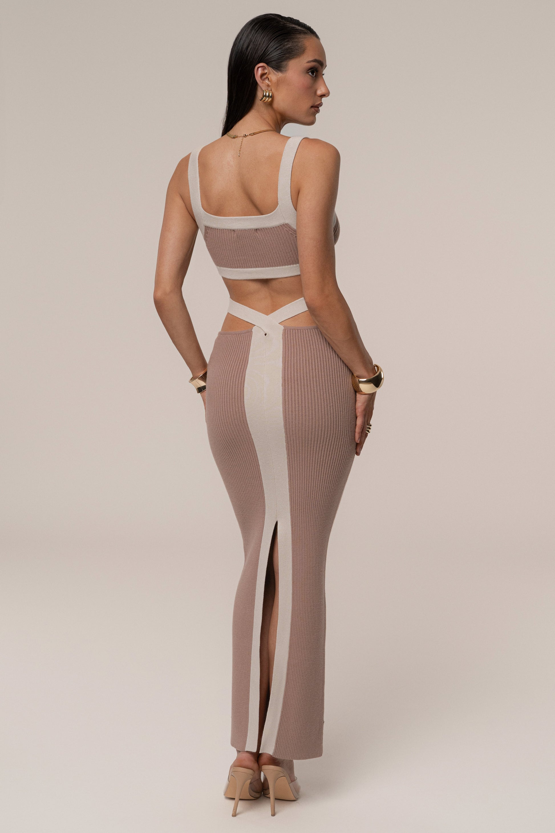 Mocha/Milk Coastal Drift Skirt Set JLUXLABEL