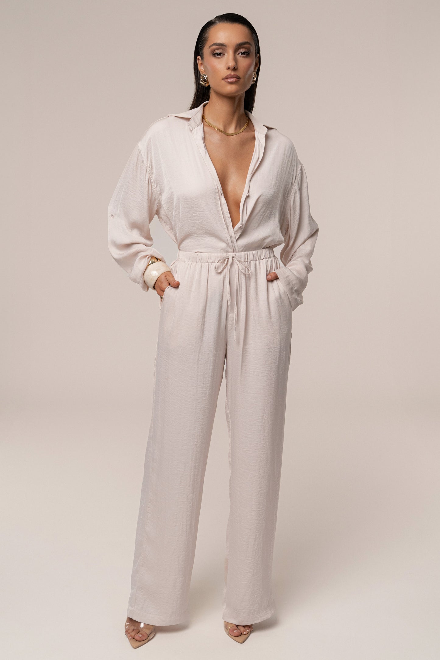 Milk Pearl Bay Pant Set JLUXLABEL