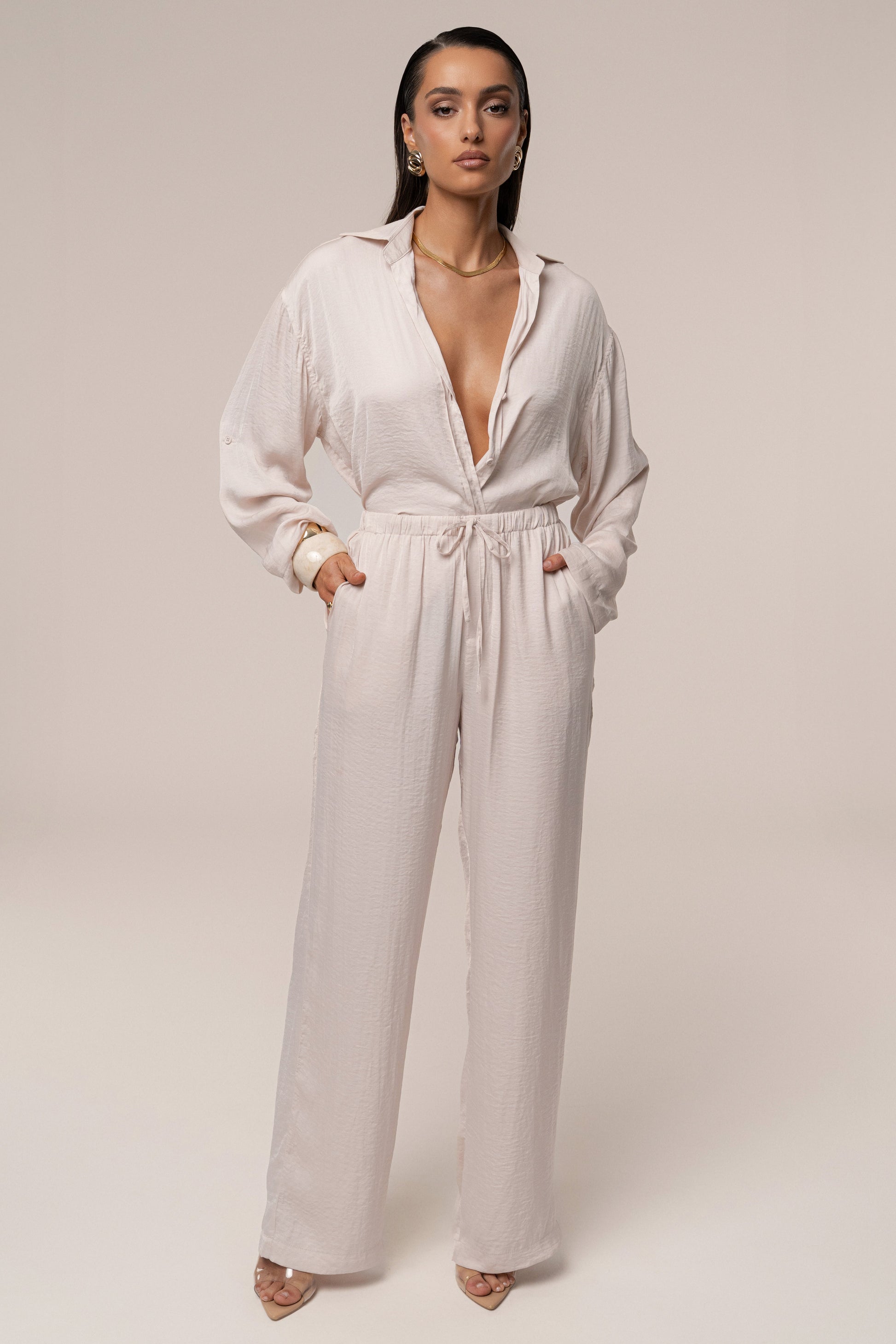 Milk Pearl Bay Pant Set JLUXLABEL