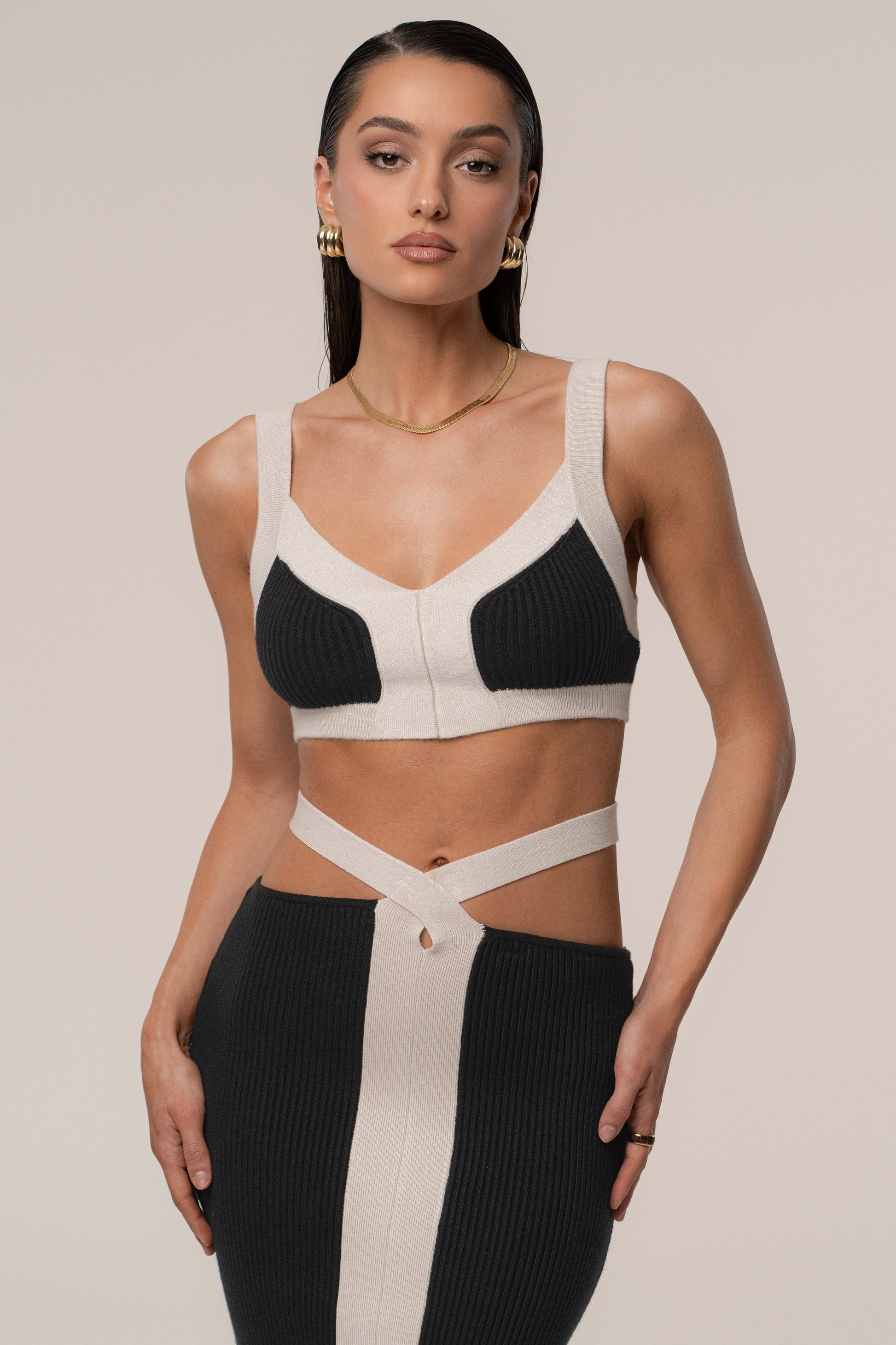 Black/Milk Coastal Drift Skirt Set JLUXLABEL